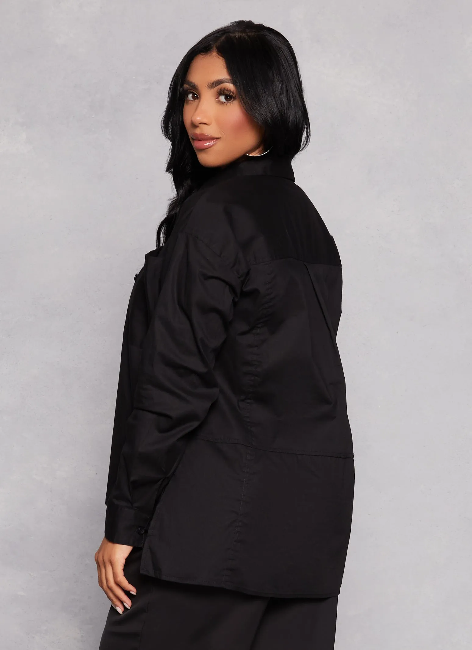 Button Front Cuffed Sleeve Shirt sold by Rainbow product image thumbnail 3