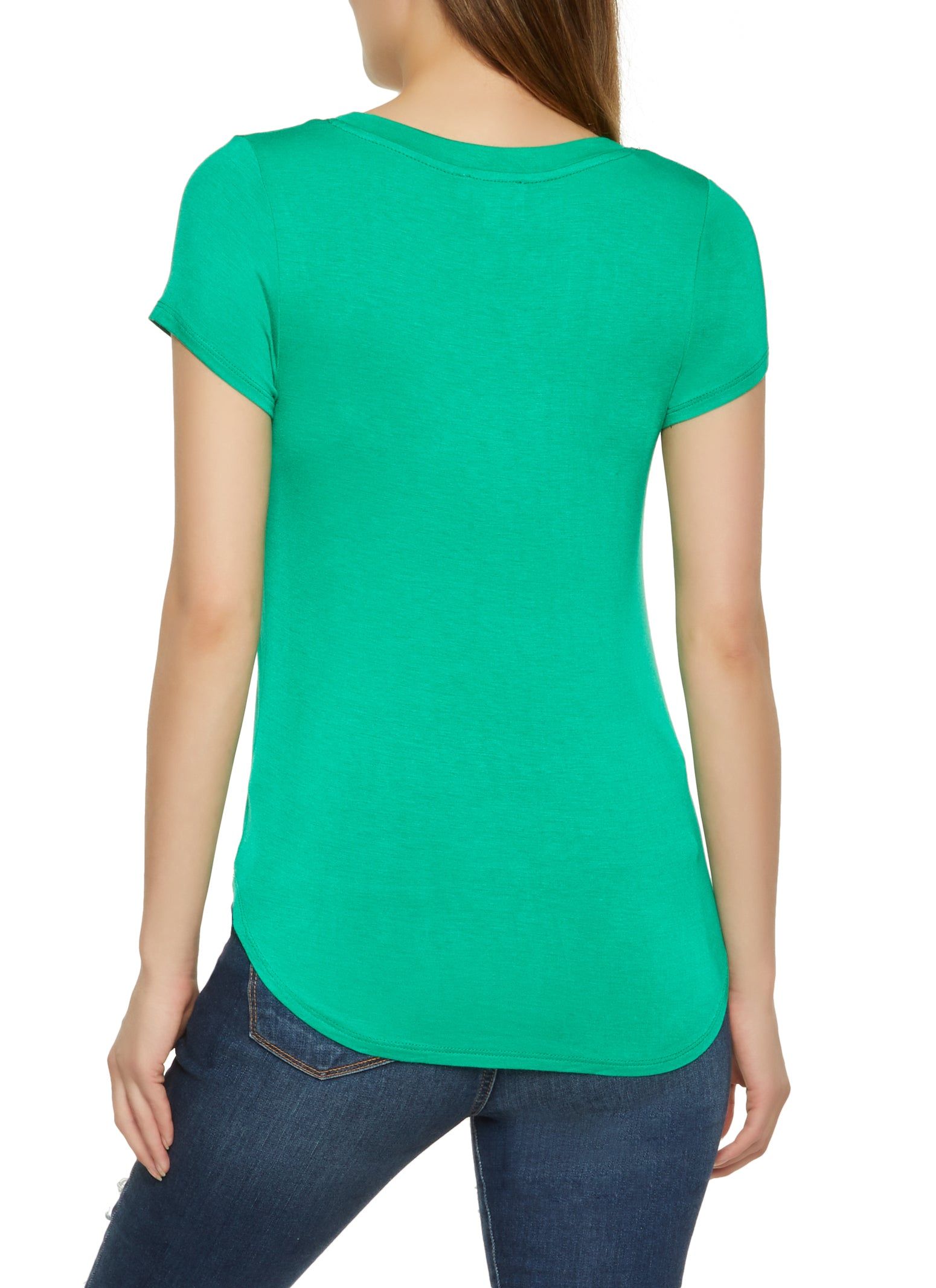 Basic Scoop Neck Tee sold by Rainbow product image thumbnail 2