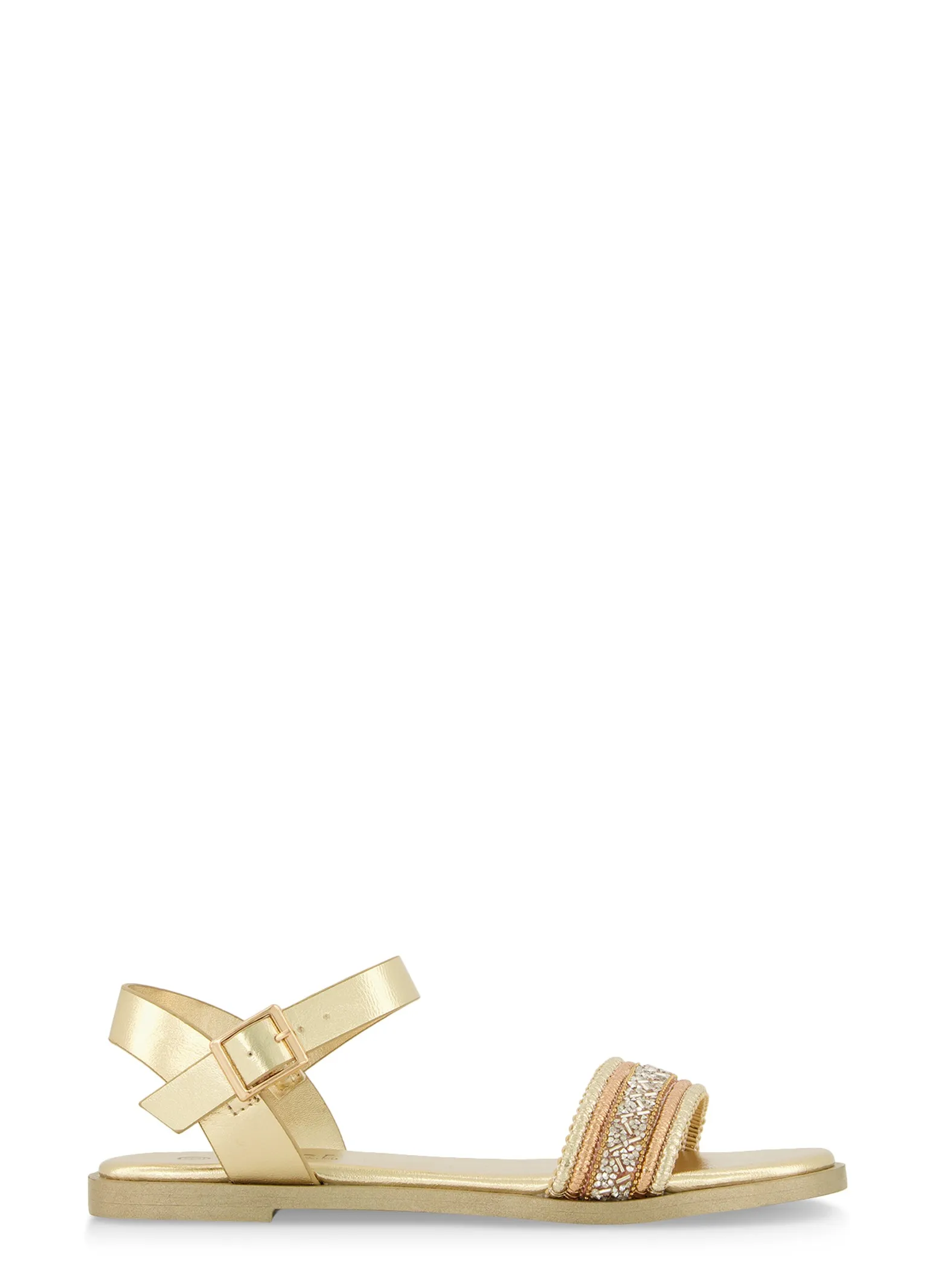 Beaded Ankle Strap Flat Sandals sold by Rainbow product image thumbnail 2