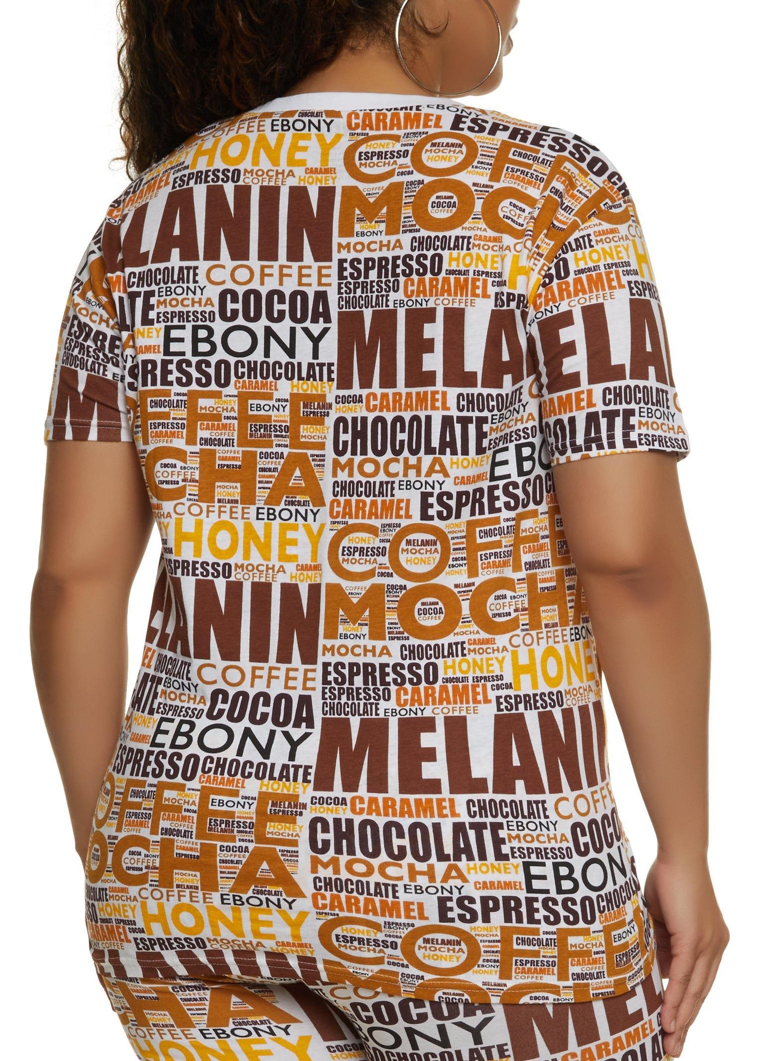 Plus Size Melanin Graphic Text Print Tee sold by Rainbow product image thumbnail 3