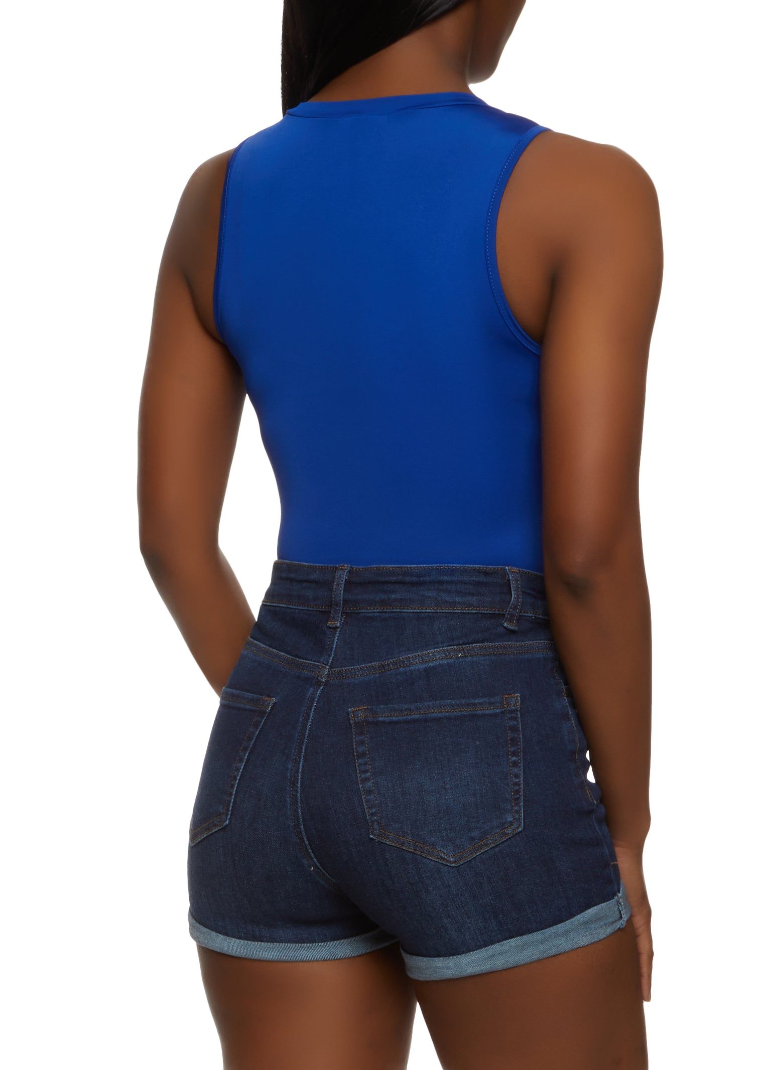 Basic Crew Neck Tank Bodysuit sold by Rainbow product image thumbnail 3