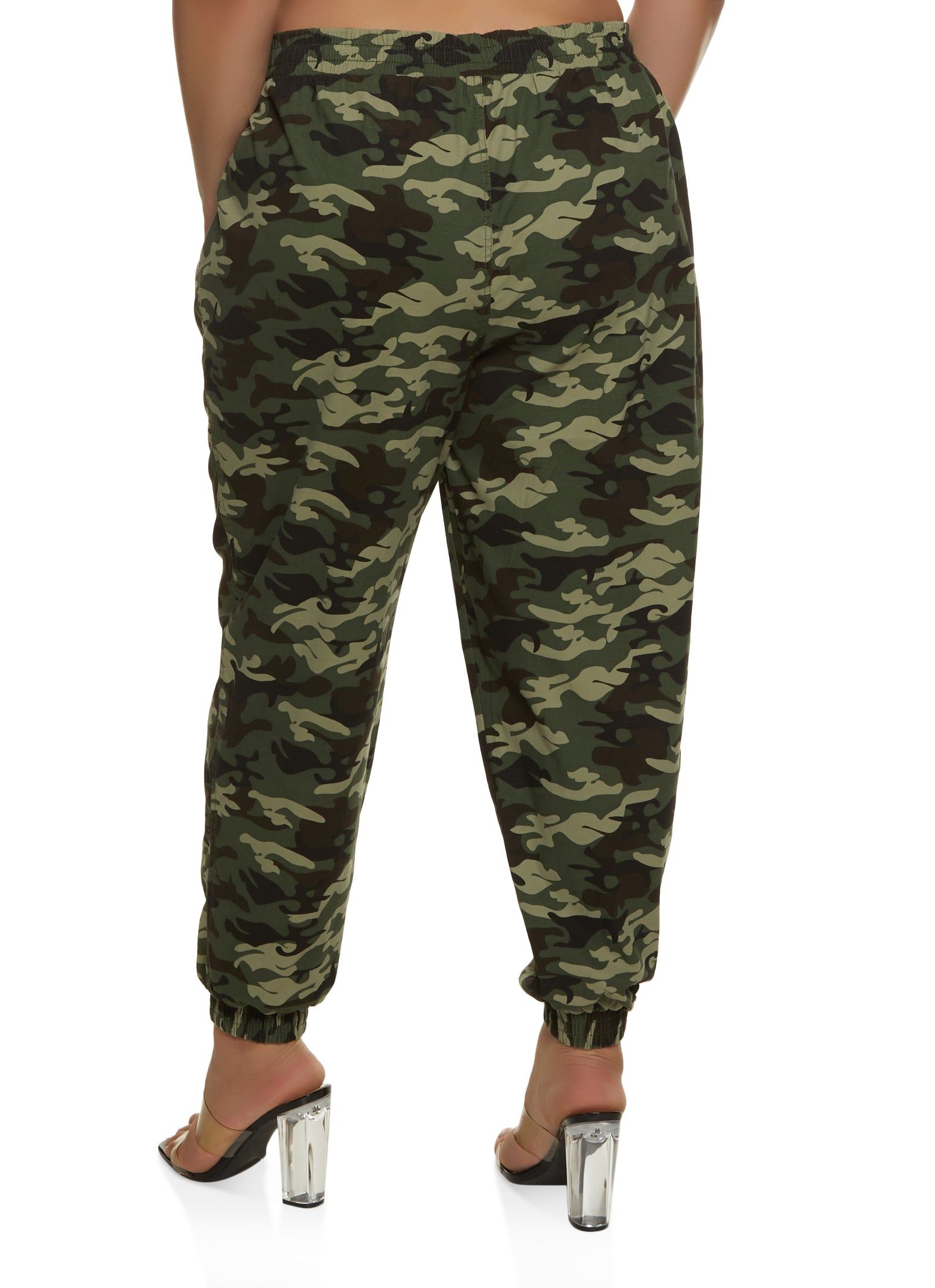 Plus Size Camouflage Zip Pocket Joggers sold by Rainbow product image thumbnail 2