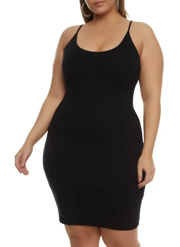 Plus Size Snatched Midi Cami Dress sold by Rainbow