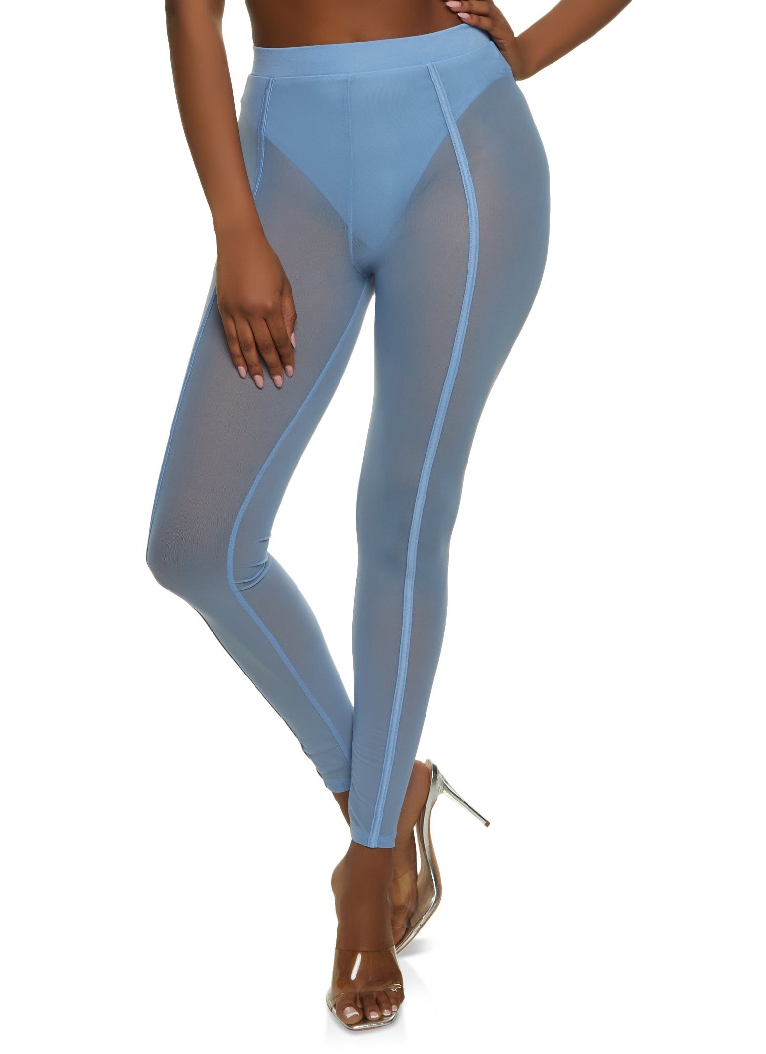 Mesh Seam Front Leggings sold by Rainbow product image thumbnail 2