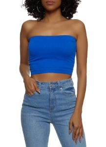 Ribbed Knit Seamless Tube Top sold by Rainbow
