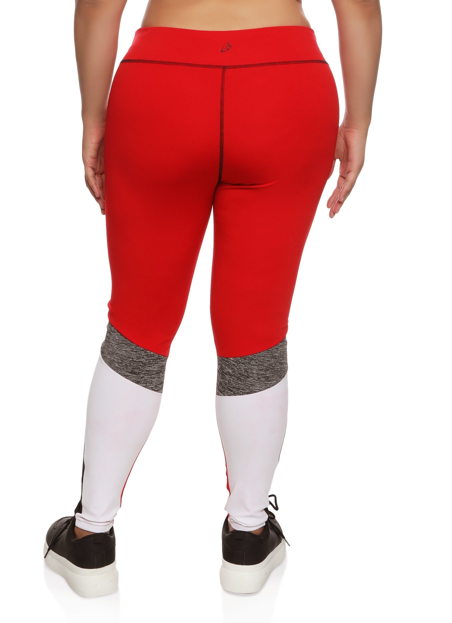 Plus Size Color Block High Waist Leggings sold by Rainbow product image thumbnail 2