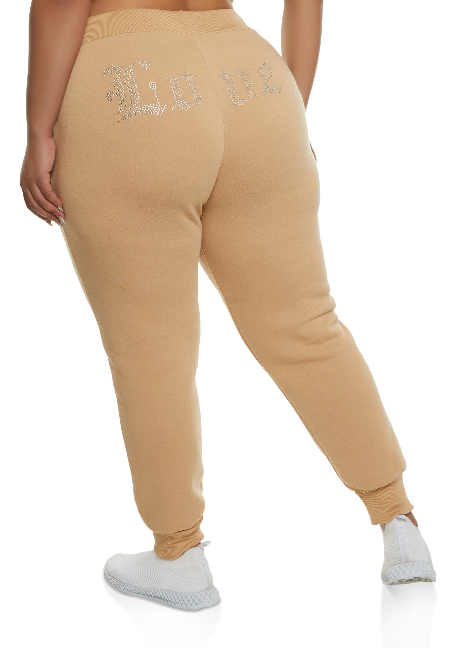 Plus Size Love Rhinestone Joggers sold by Rainbow product image thumbnail 2