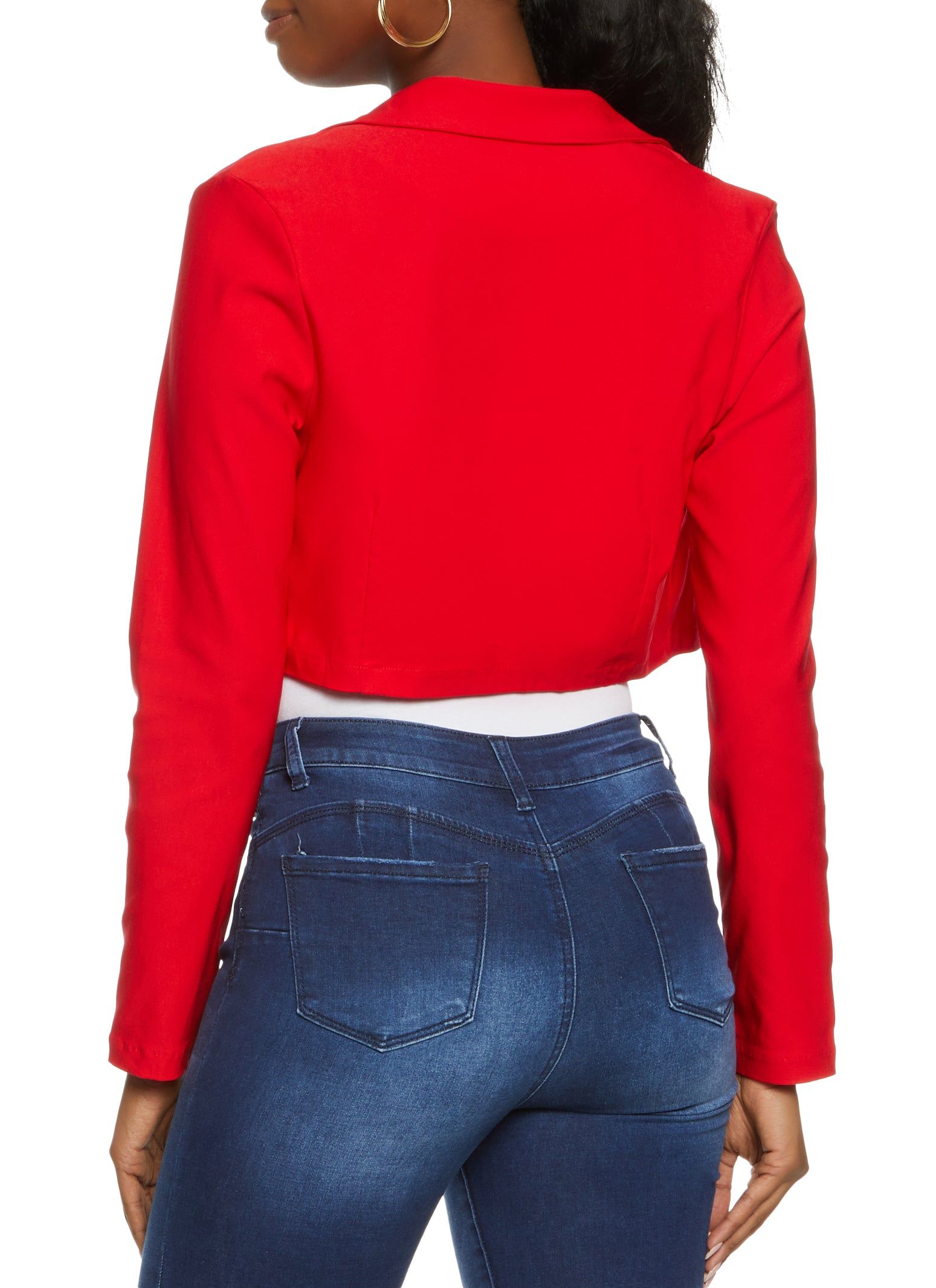 Solid Cropped Blazer sold by Rainbow product image thumbnail 2