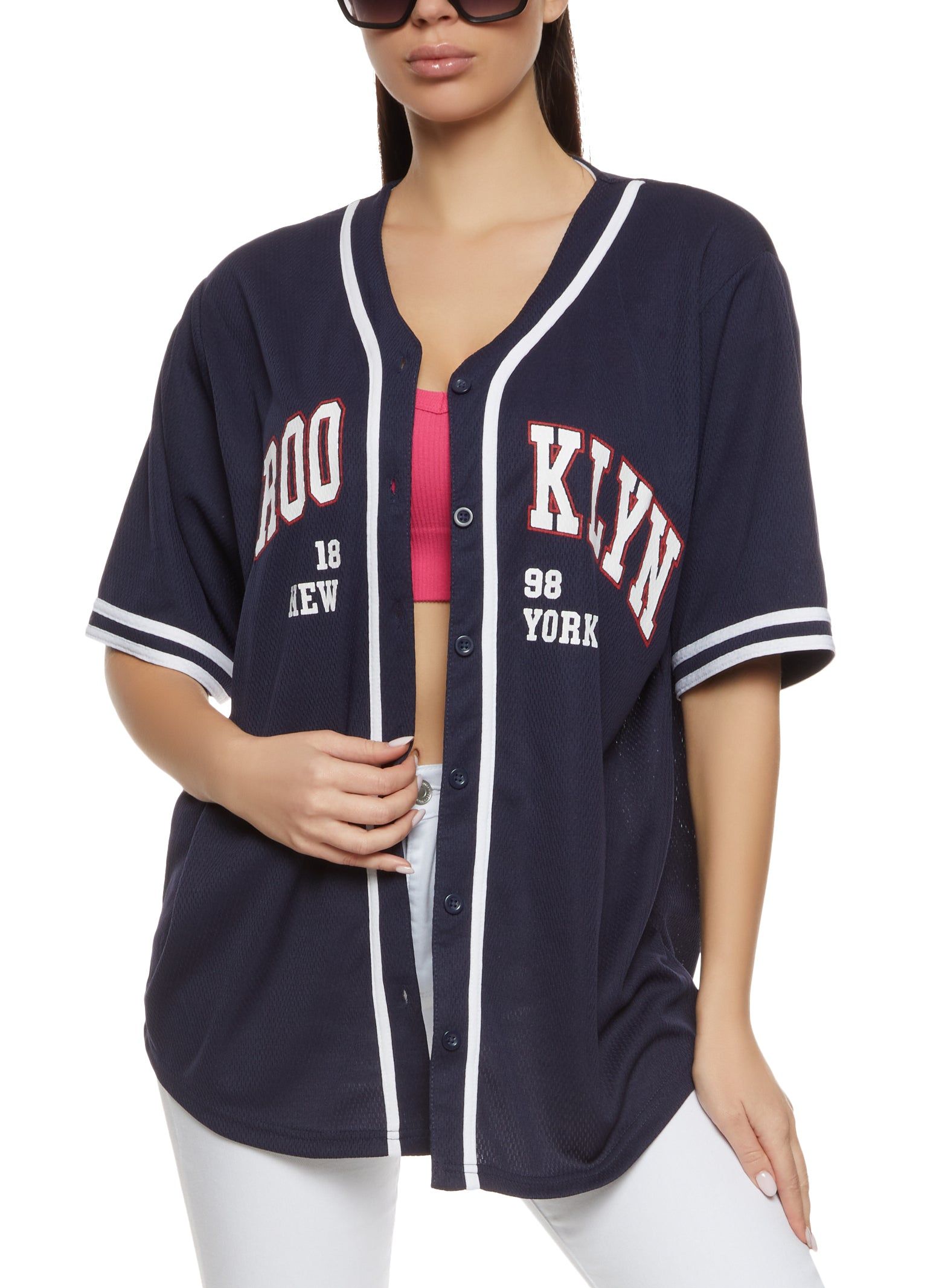 Mesh Brooklyn 1898 New York Baseball Jersey sold by Rainbow