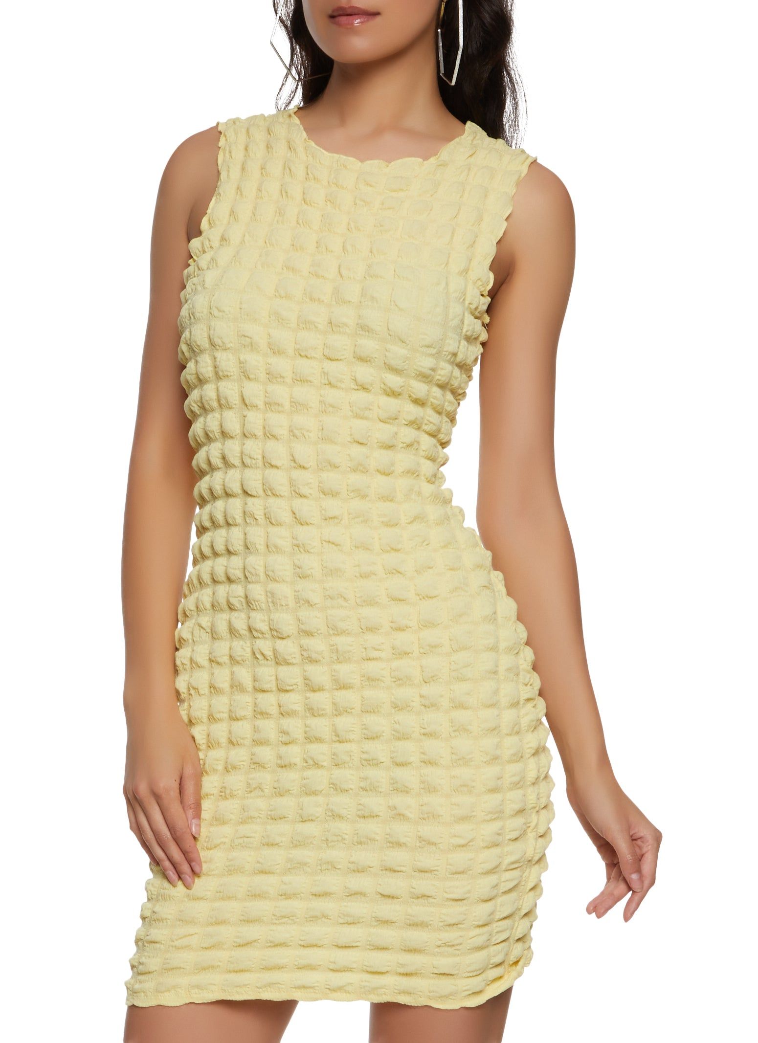 Bubble Knit Mini Dress sold by Rainbow