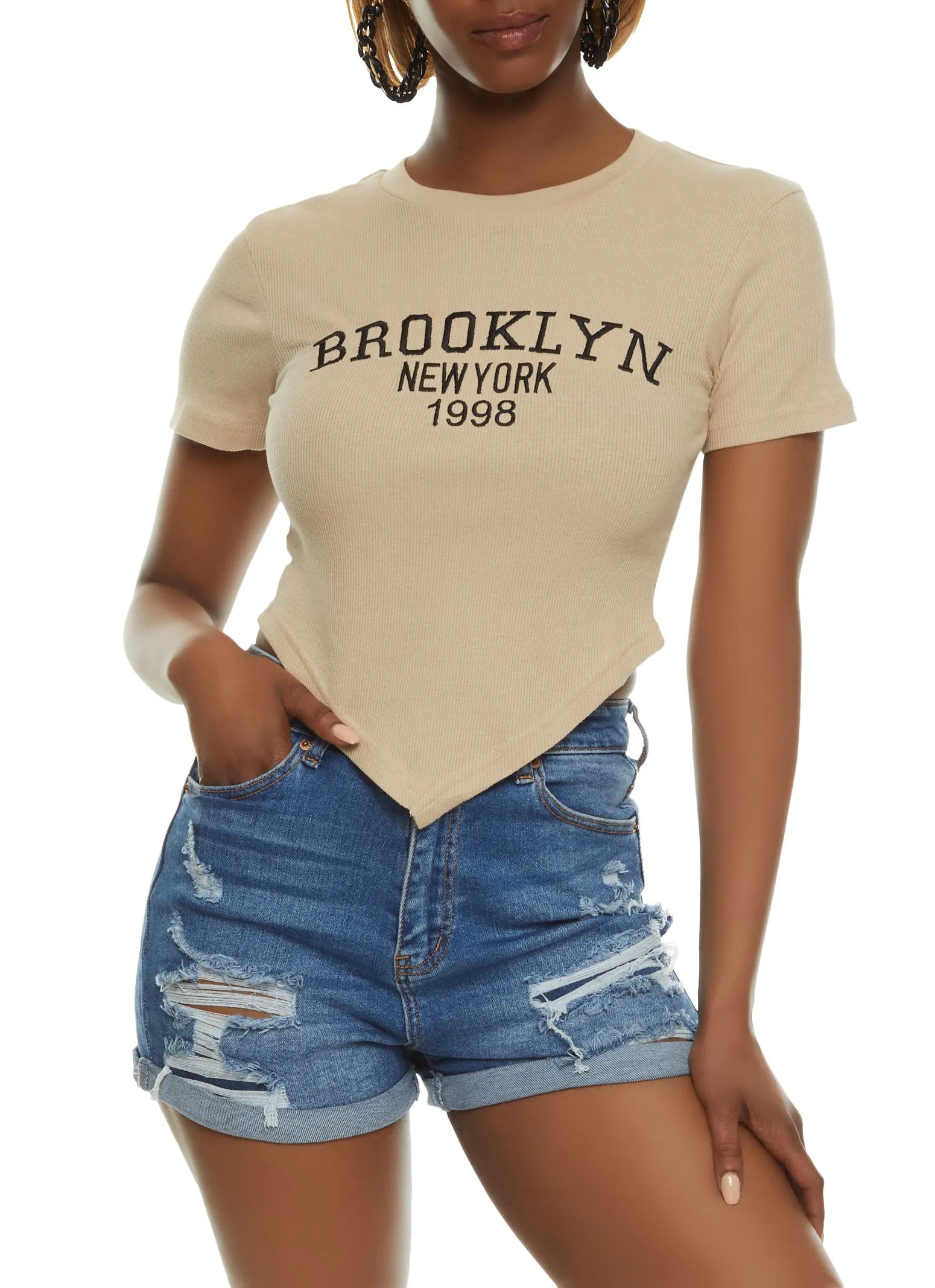 Brooklyn New York 1998 Hanky Hem Tee sold by Rainbow