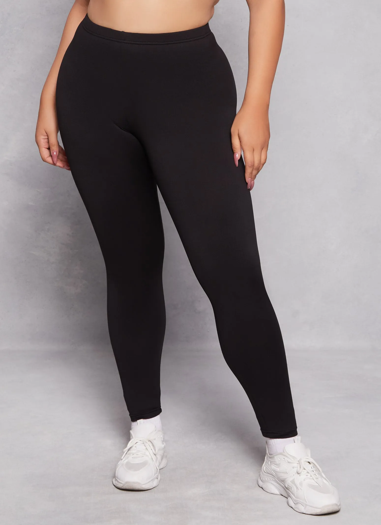 Plus Size Soft Knit Fleece Lined Leggings sold by Rainbow product image thumbnail 2