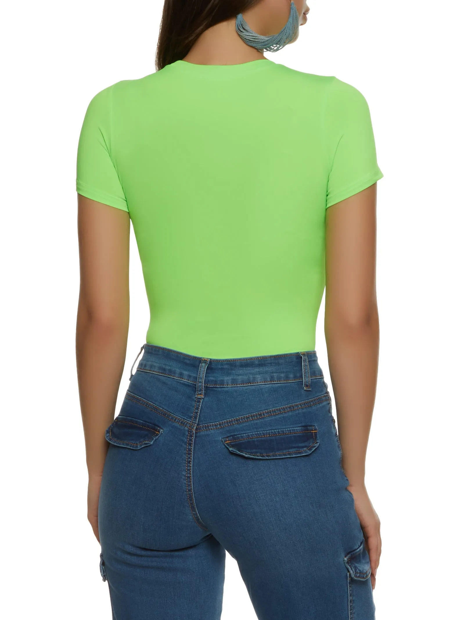 Basic Crew Neck Bodysuit sold by Rainbow product image thumbnail 3