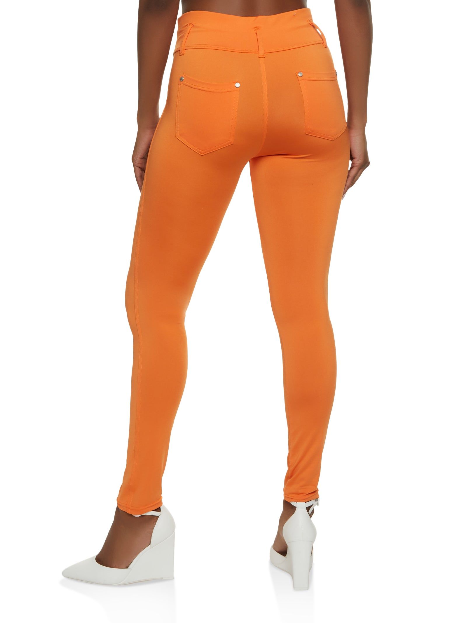 Triple Button Detail Scuba Pants sold by Rainbow product image thumbnail 3