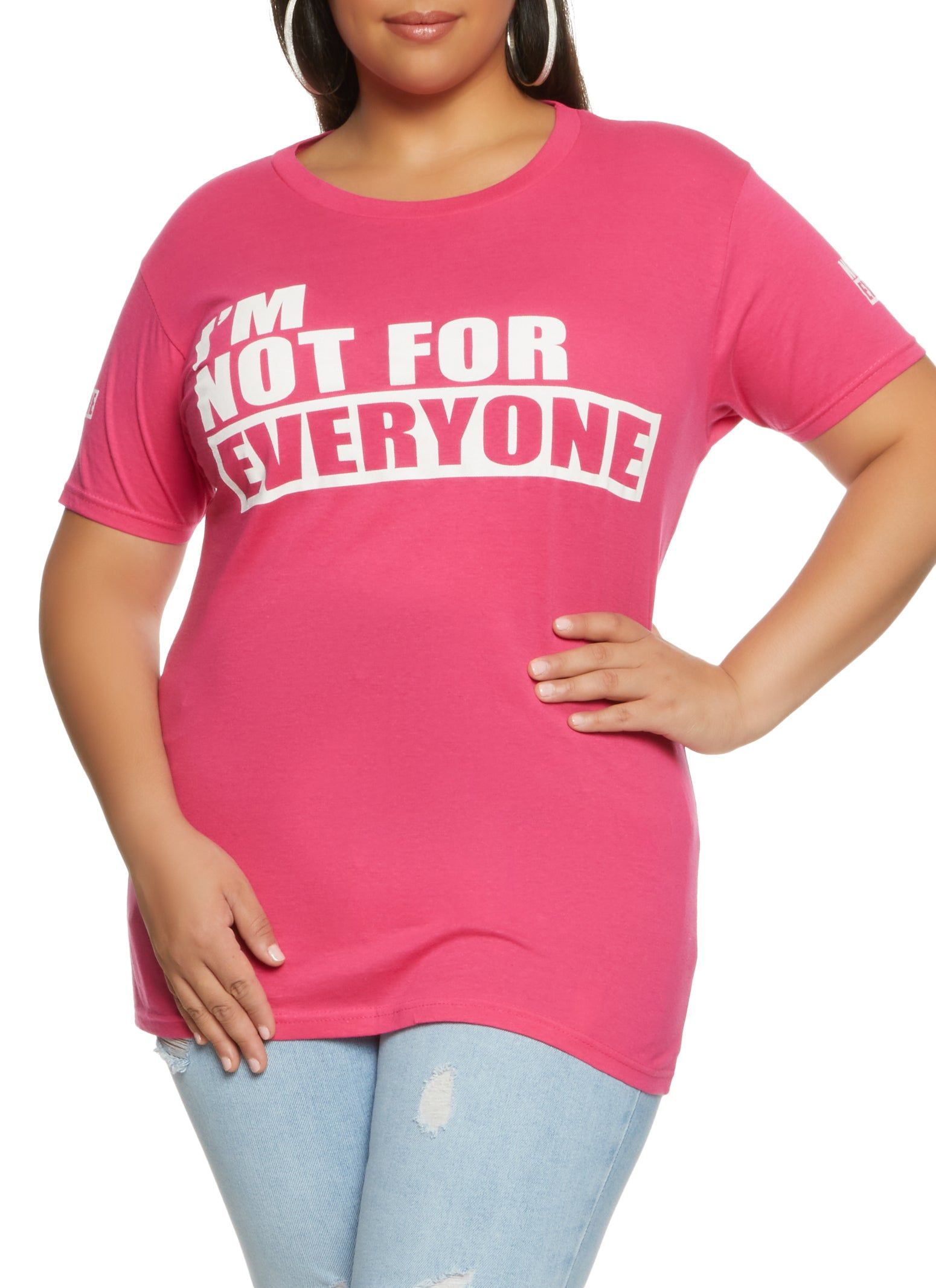 Plus Size Im Not For Everyone Oversized Tee sold by Rainbow