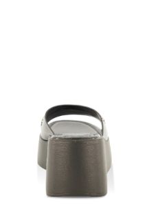 Rhinestone Detail Band Wedge Slide Sandals sold by Rainbow
