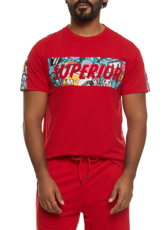 Mens Superior Short Sleeve Graphic Tee sold by Rainbow