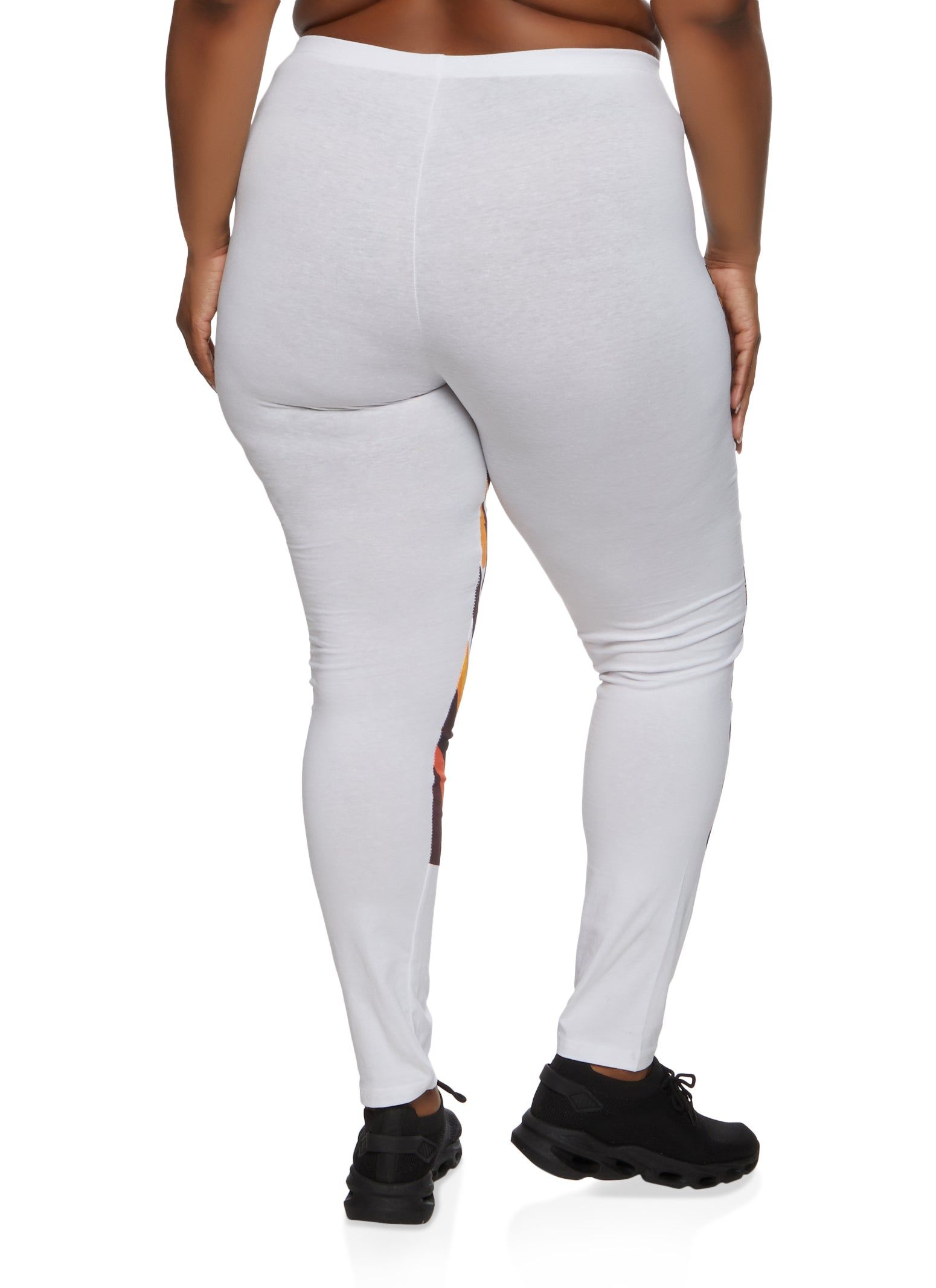 Plus Size High Waist Good Vibes Only Graphic Leggings sold by Rainbow product image thumbnail 2