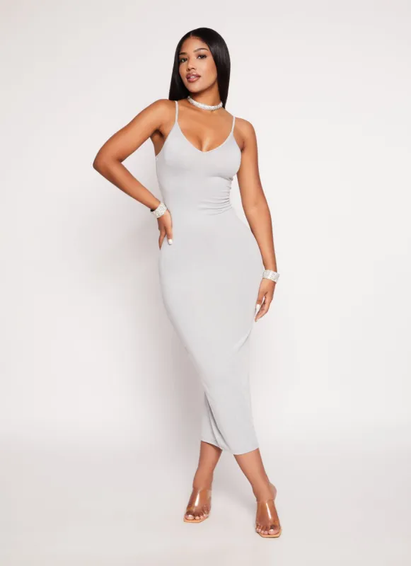 Daisy V Neck Bodycon Maxi Dress sold by Rainbow