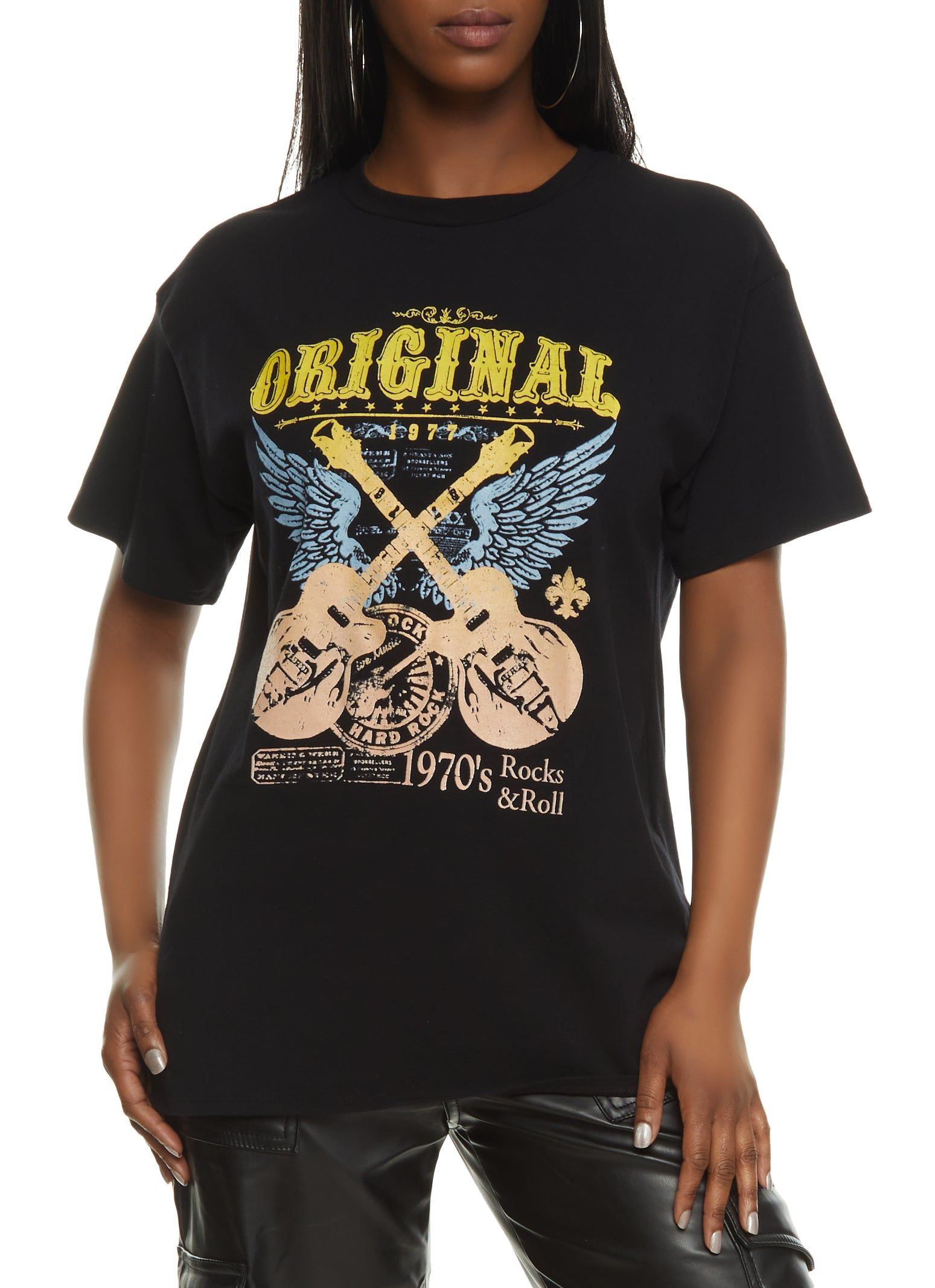 Original Wings Guitar Graphic Tee sold by Rainbow