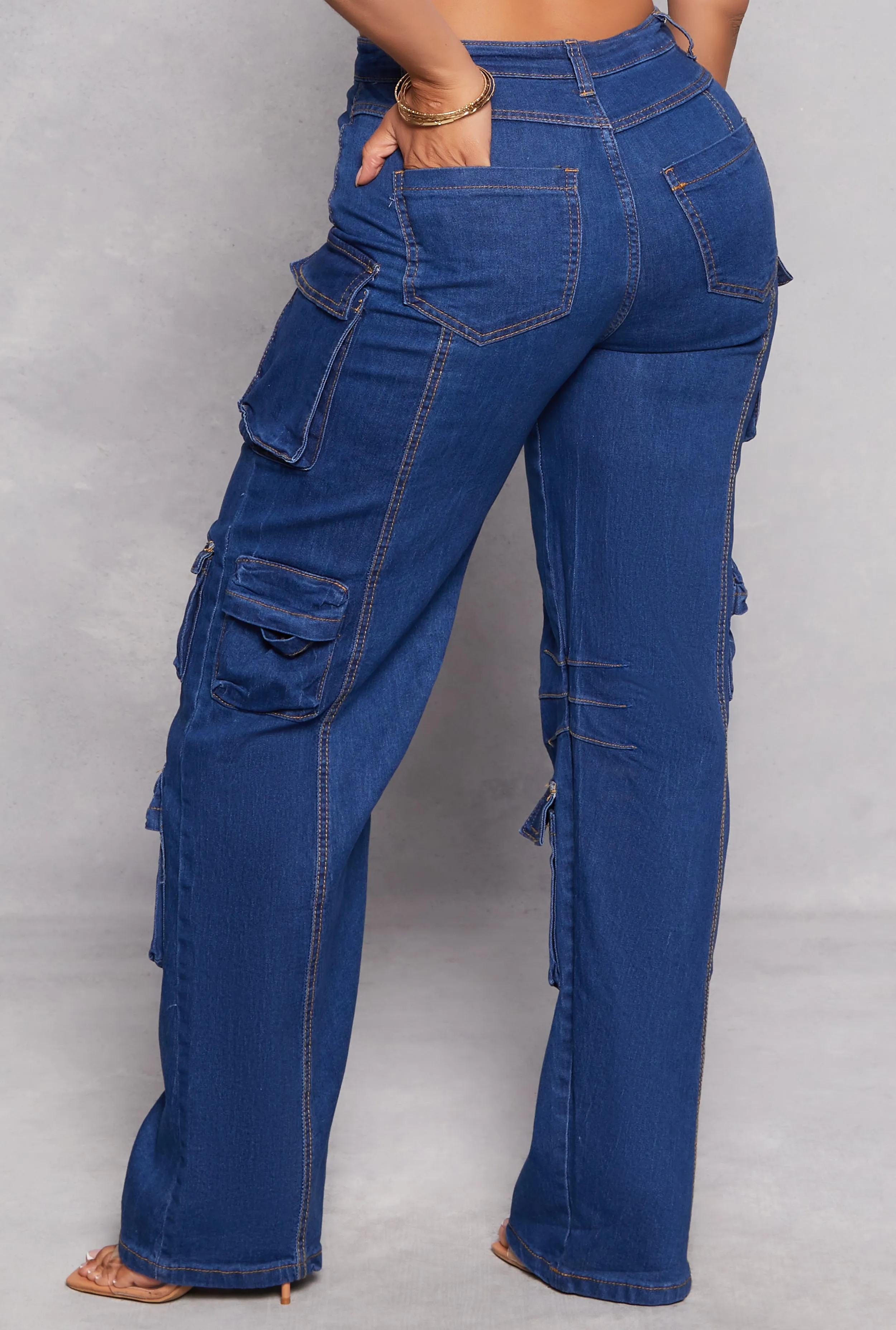 Daisy Wide Leg Cargo Jeans sold by Rainbow product image thumbnail 3