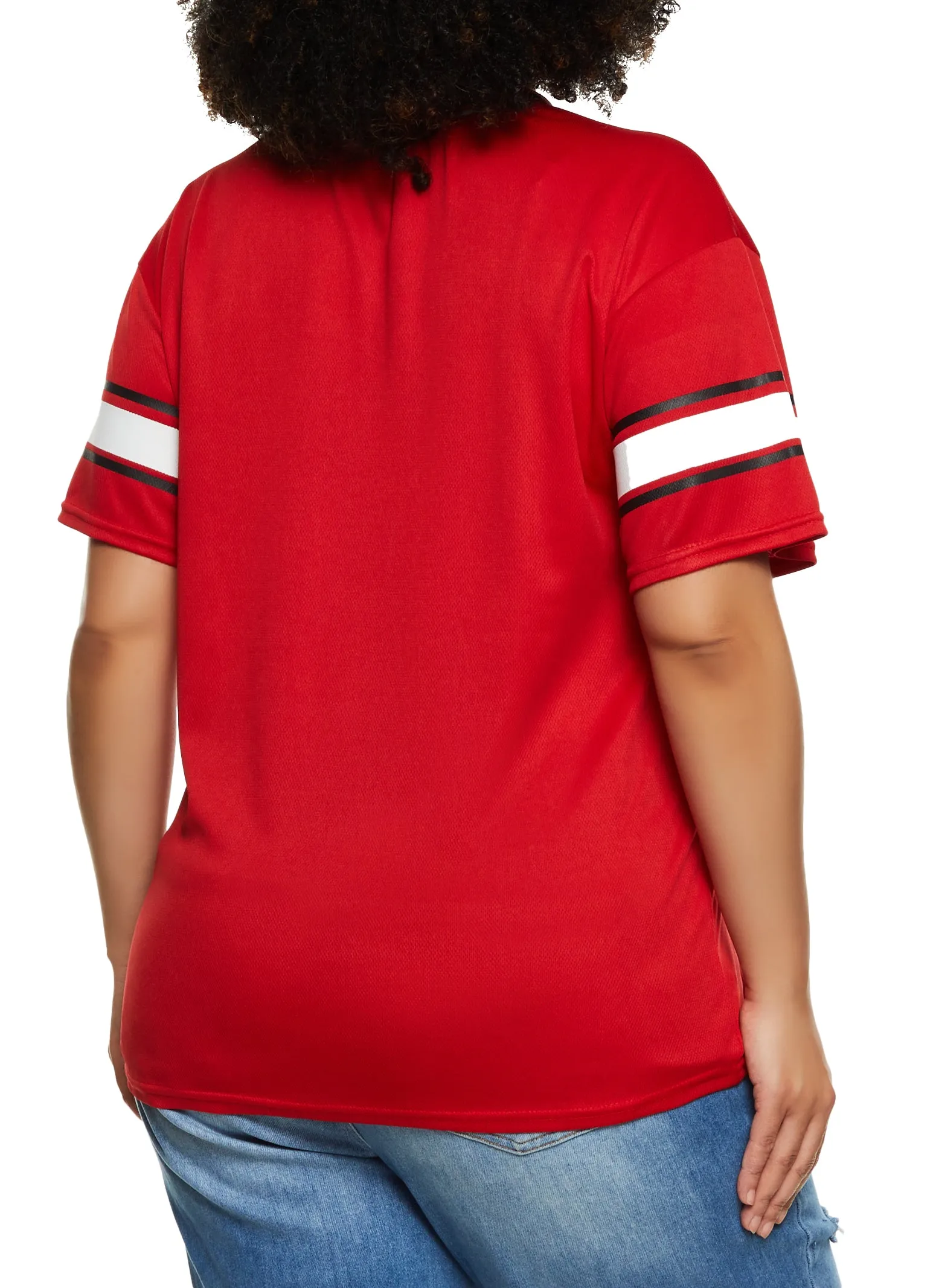 Plus Size Brooklyn 2 Football Jersey sold by Rainbow product image thumbnail 3