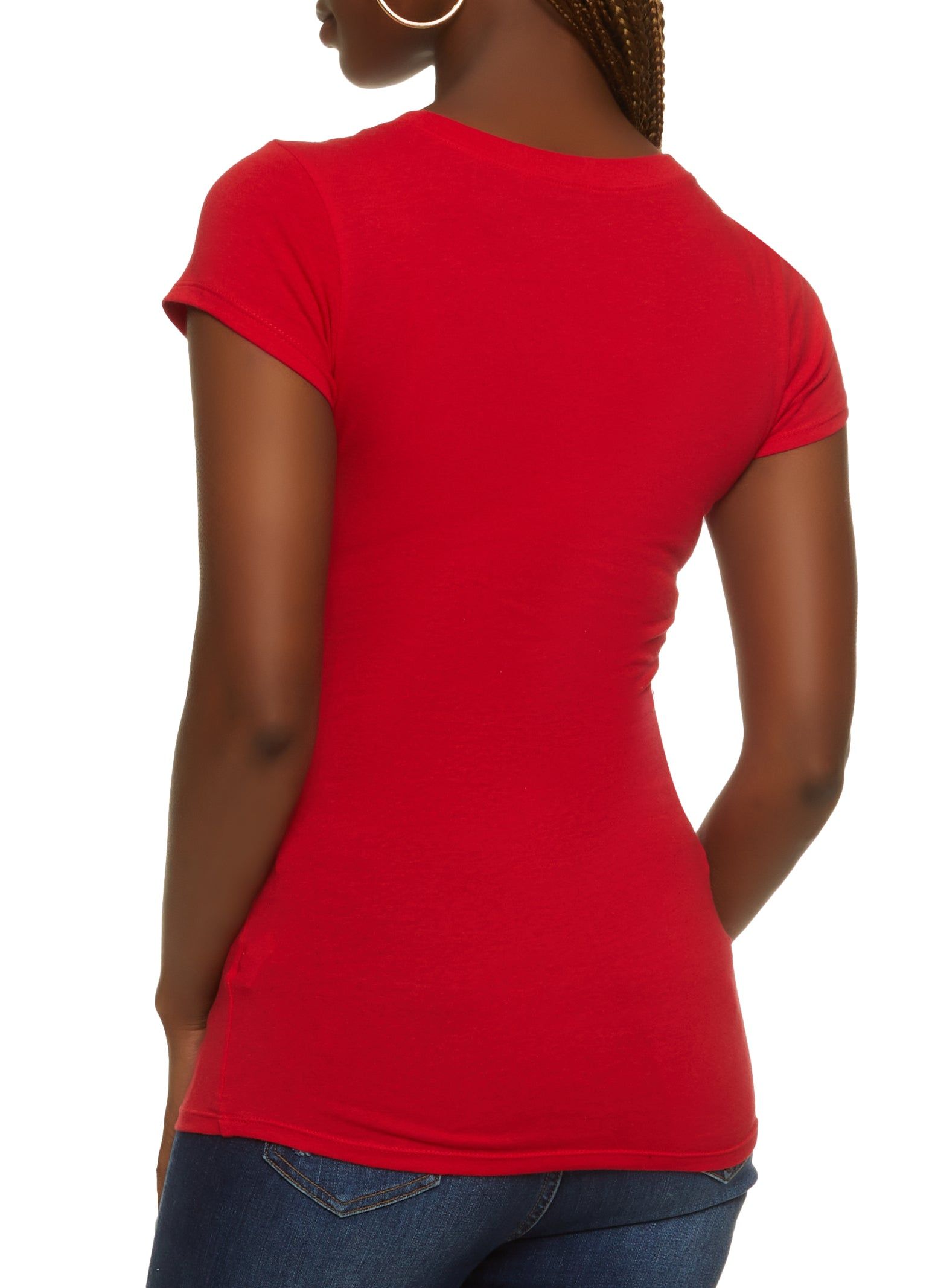 Basic Scoop Neck Tee sold by Rainbow product image thumbnail 2