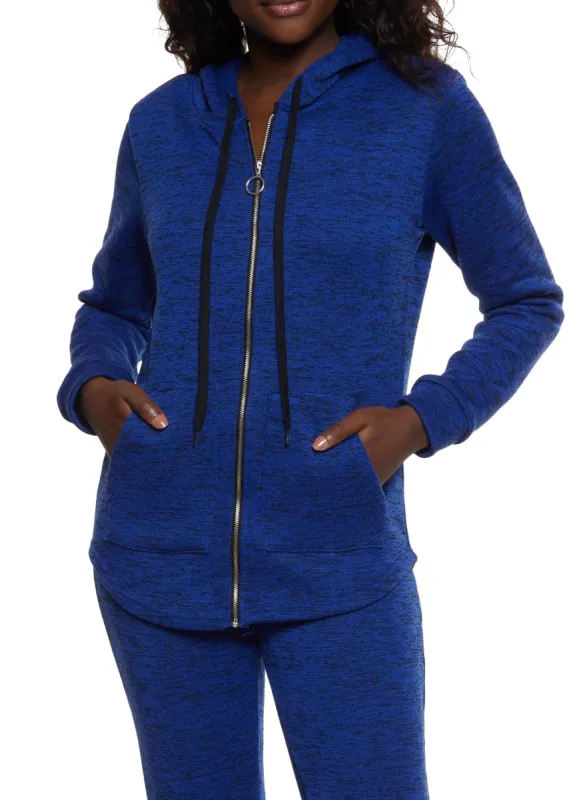 Zip Front Hooded Sweatshirt sold by Rainbow