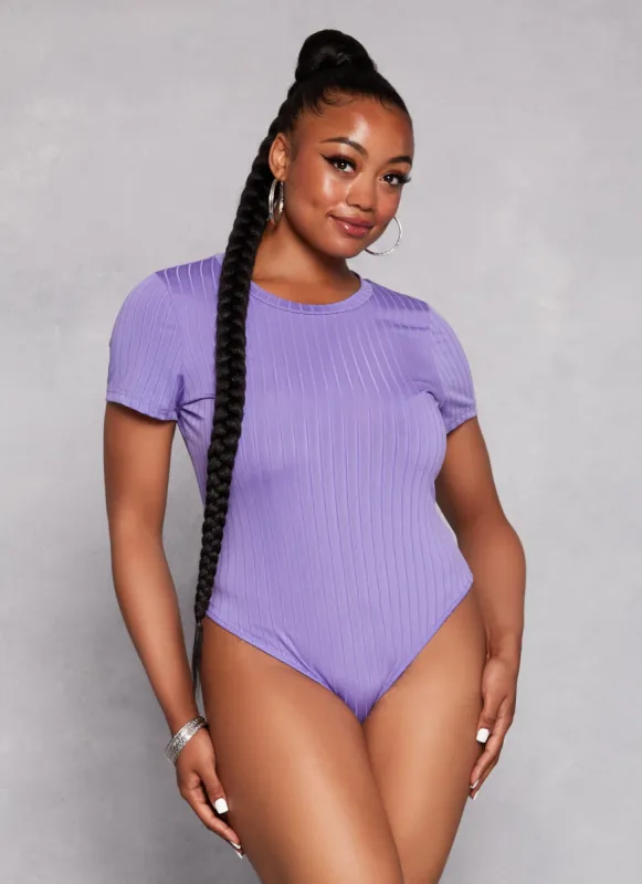 Plus Size Daisy Ribbed Knit Bodysuit sold by Rainbow
