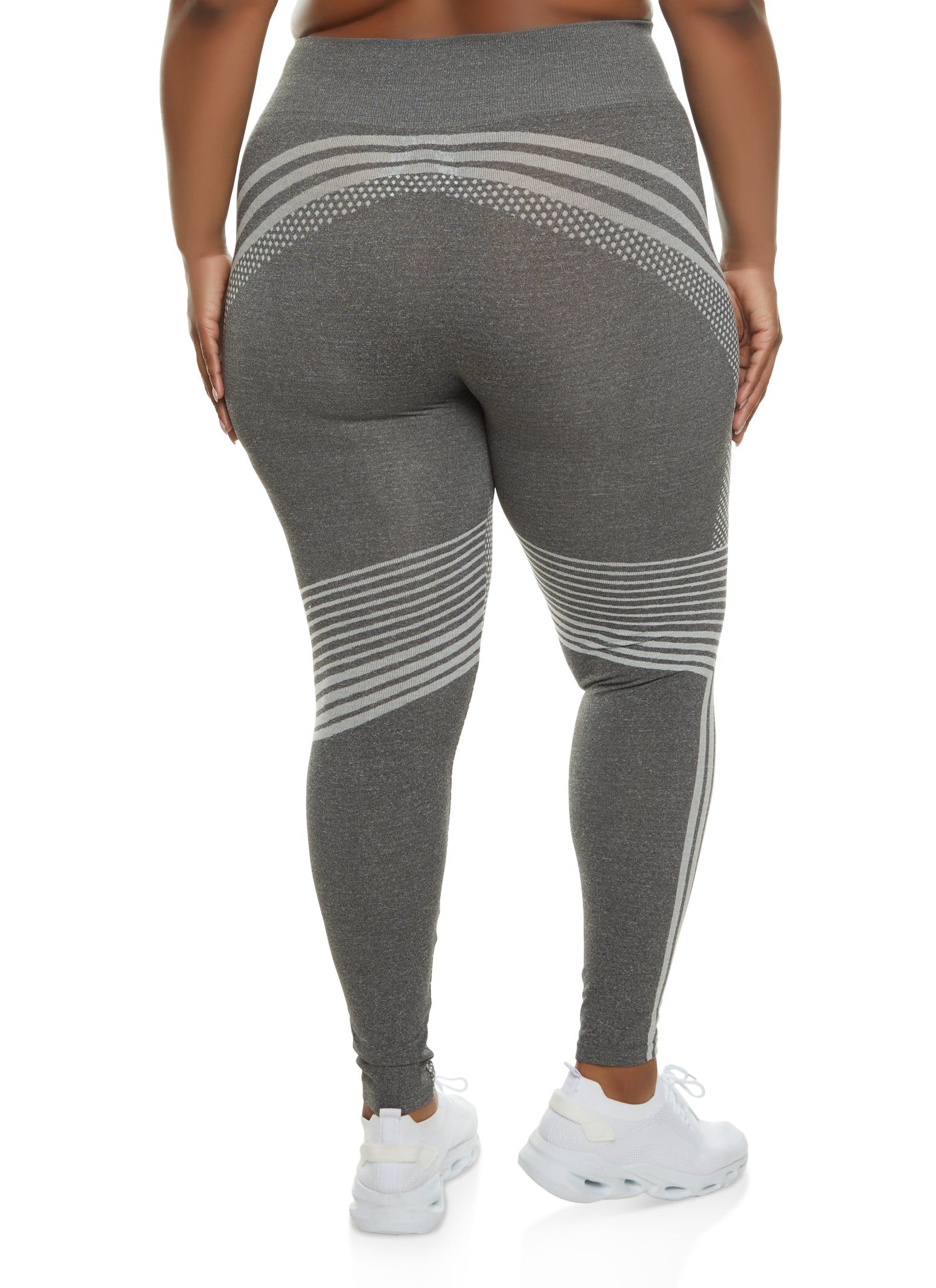 Plus Size Seamless Polka Dot High Waist Leggings sold by Rainbow product image thumbnail 2