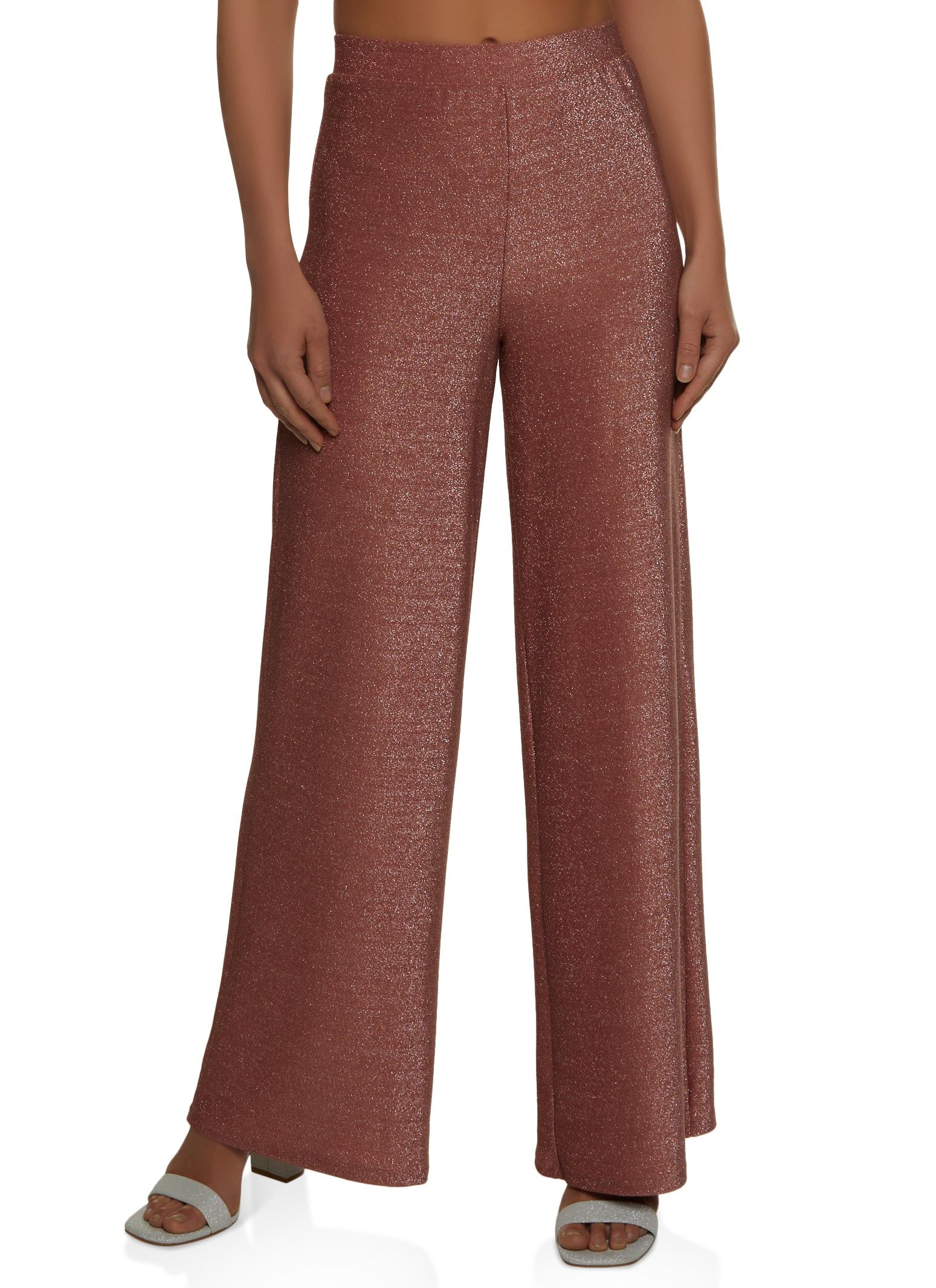 Lurex Wide Leg Pants sold by Rainbow