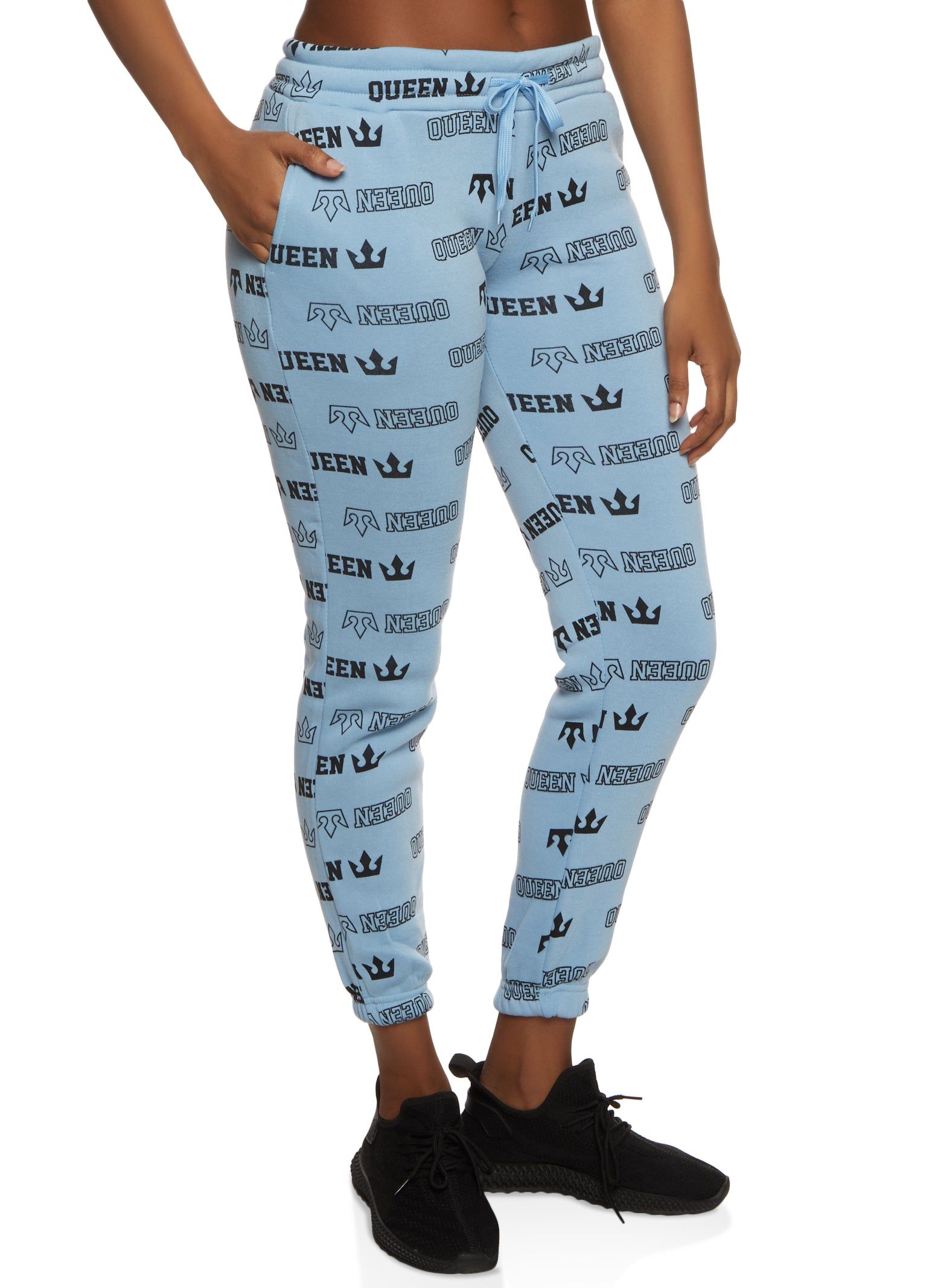 Queen Graphic Print Joggers sold by Rainbow