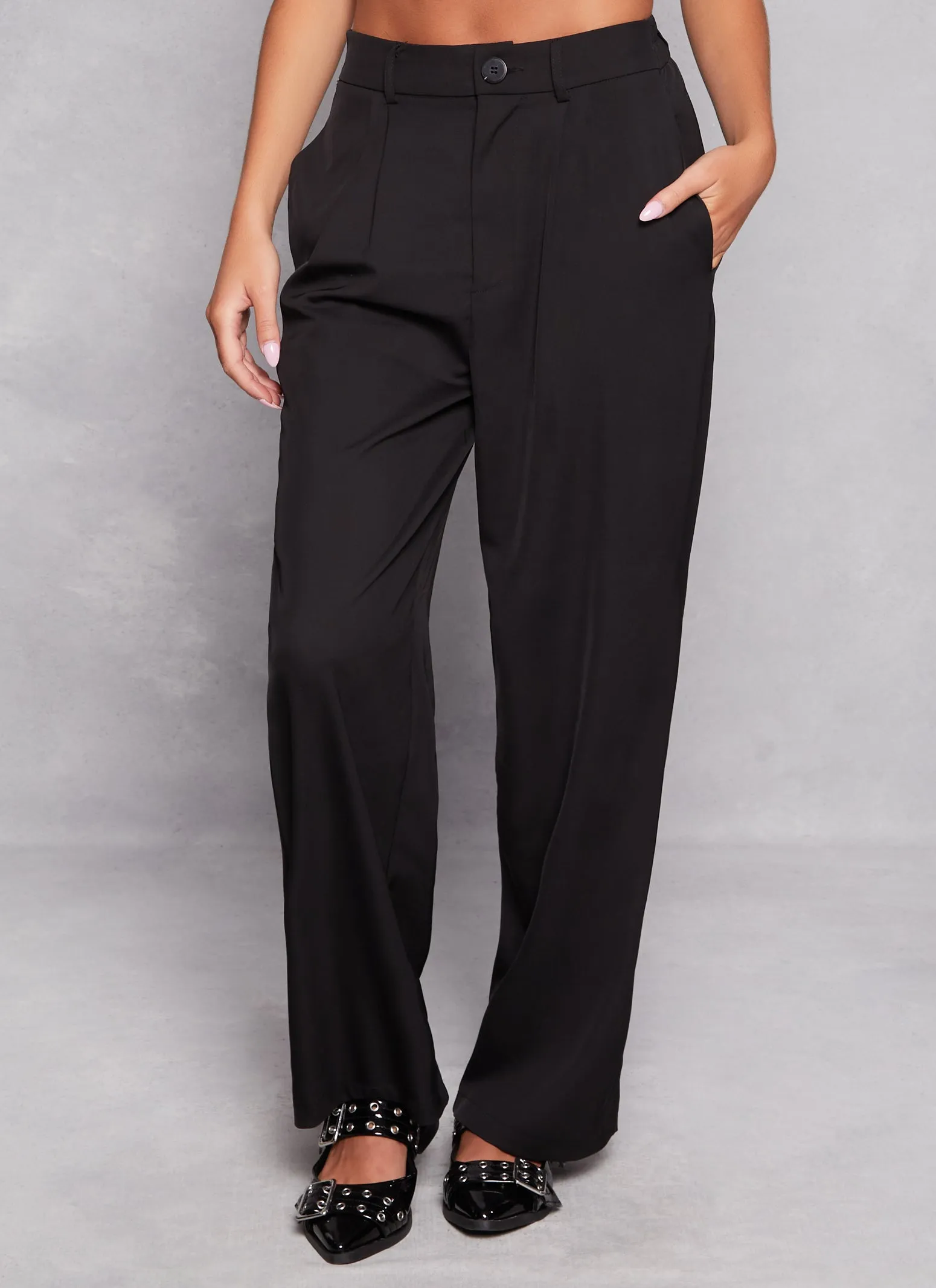 Crepe Knit Straight Leg Trousers sold by Rainbow product image thumbnail 2