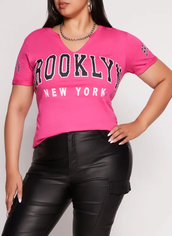 Plus Size Brooklyn New York Graphic Tee sold by Rainbow