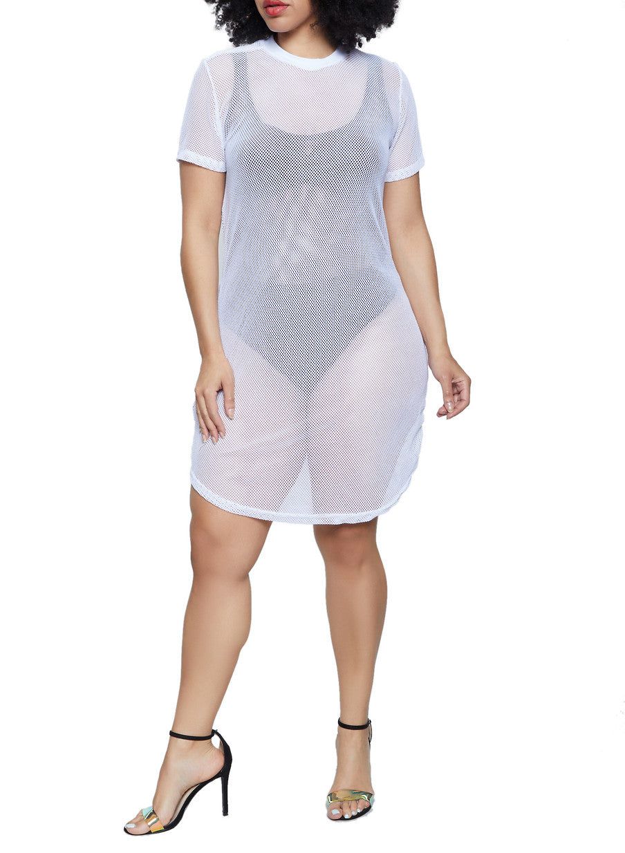 Plus Size Tunic Top Fishnet sold by Rainbow product image thumbnail 3