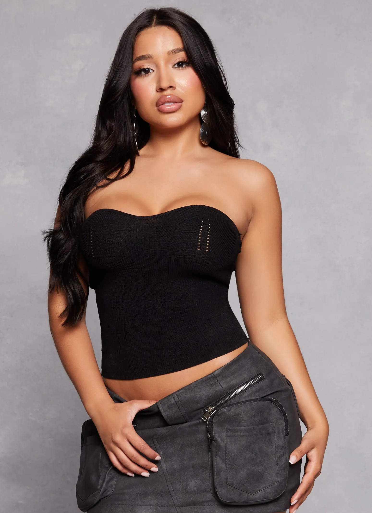 Basic Knit Tube Top sold by Rainbow