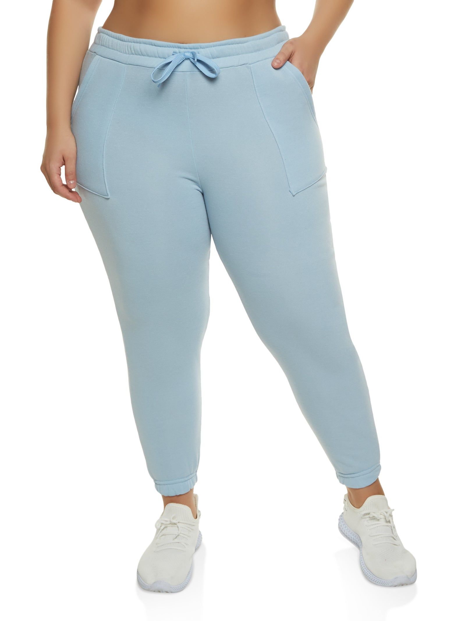 Plus Size Fleece Drawstring Sweatpants sold by Rainbow