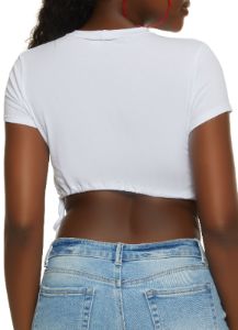 Americana Love Drawstring Crop Top sold by Rainbow