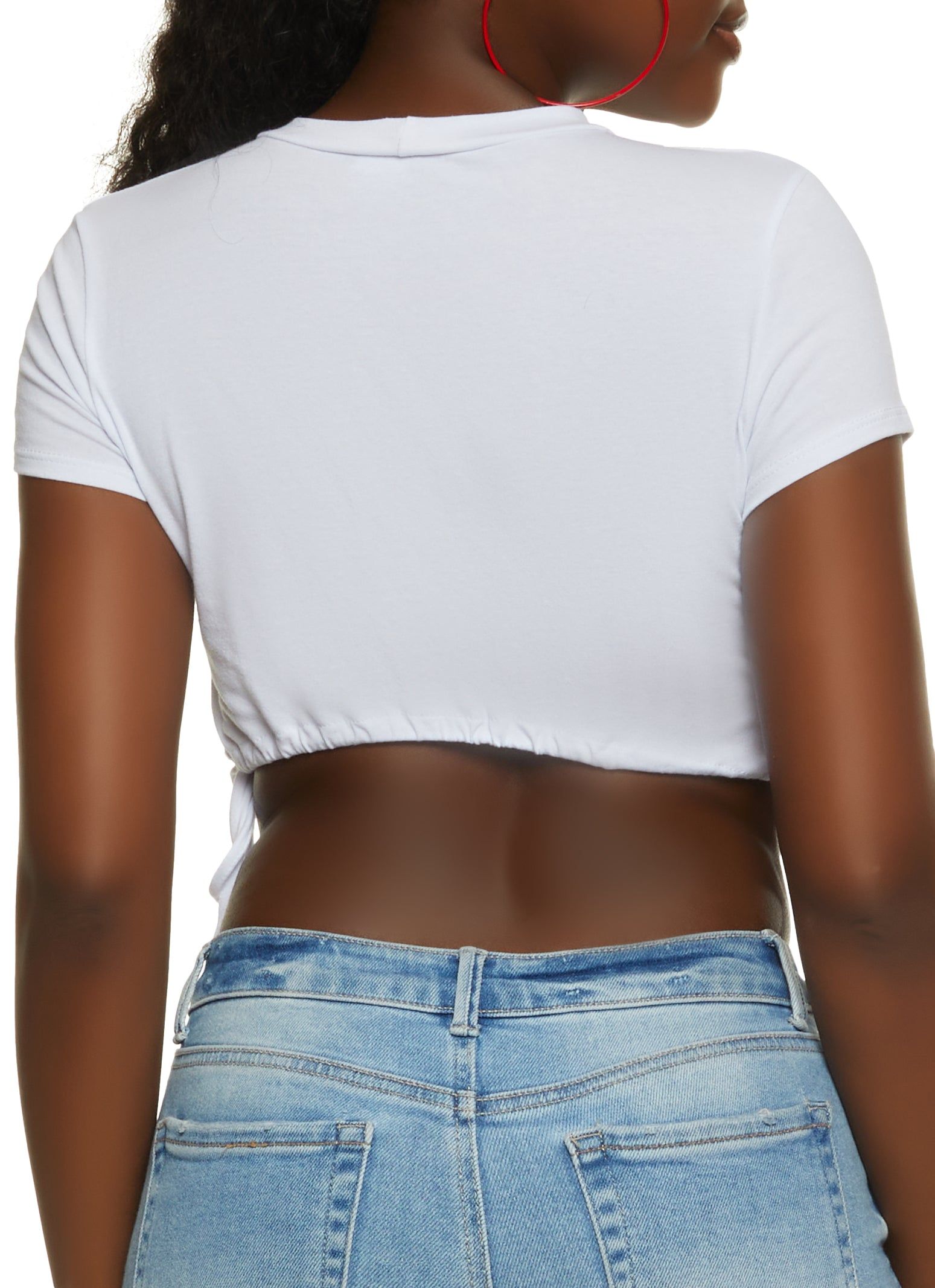 Americana Love Drawstring Crop Top sold by Rainbow product image thumbnail 2