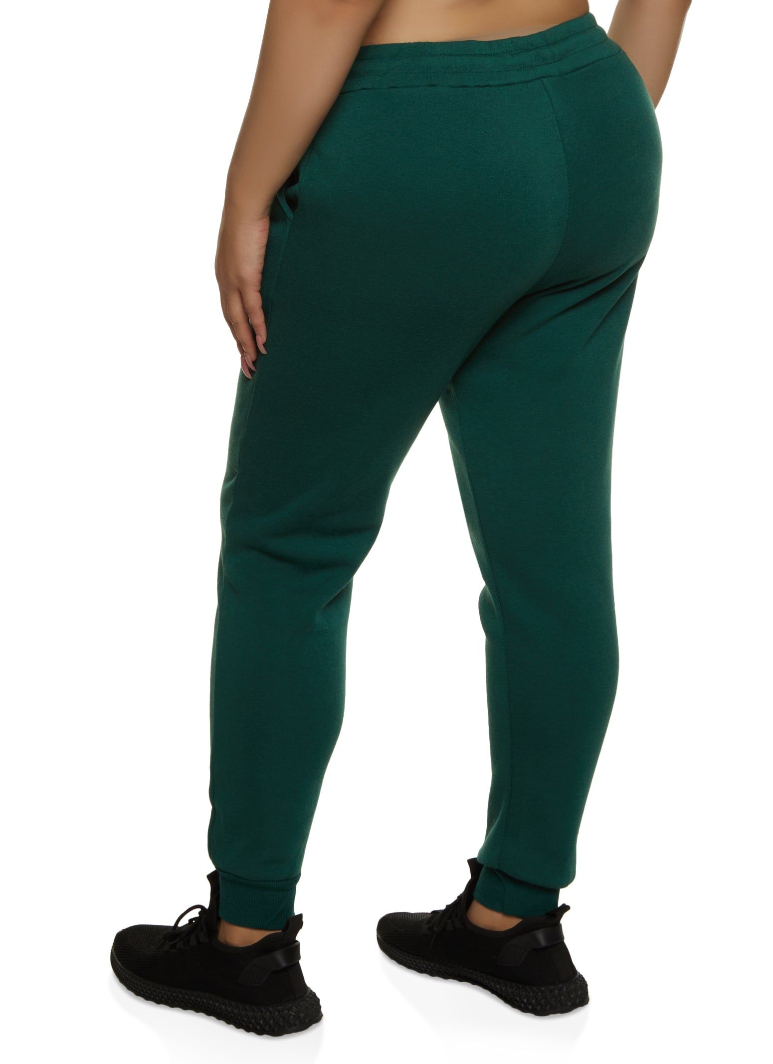Plus Size Fleece High Waisted Joggers sold by Rainbow product image thumbnail 2