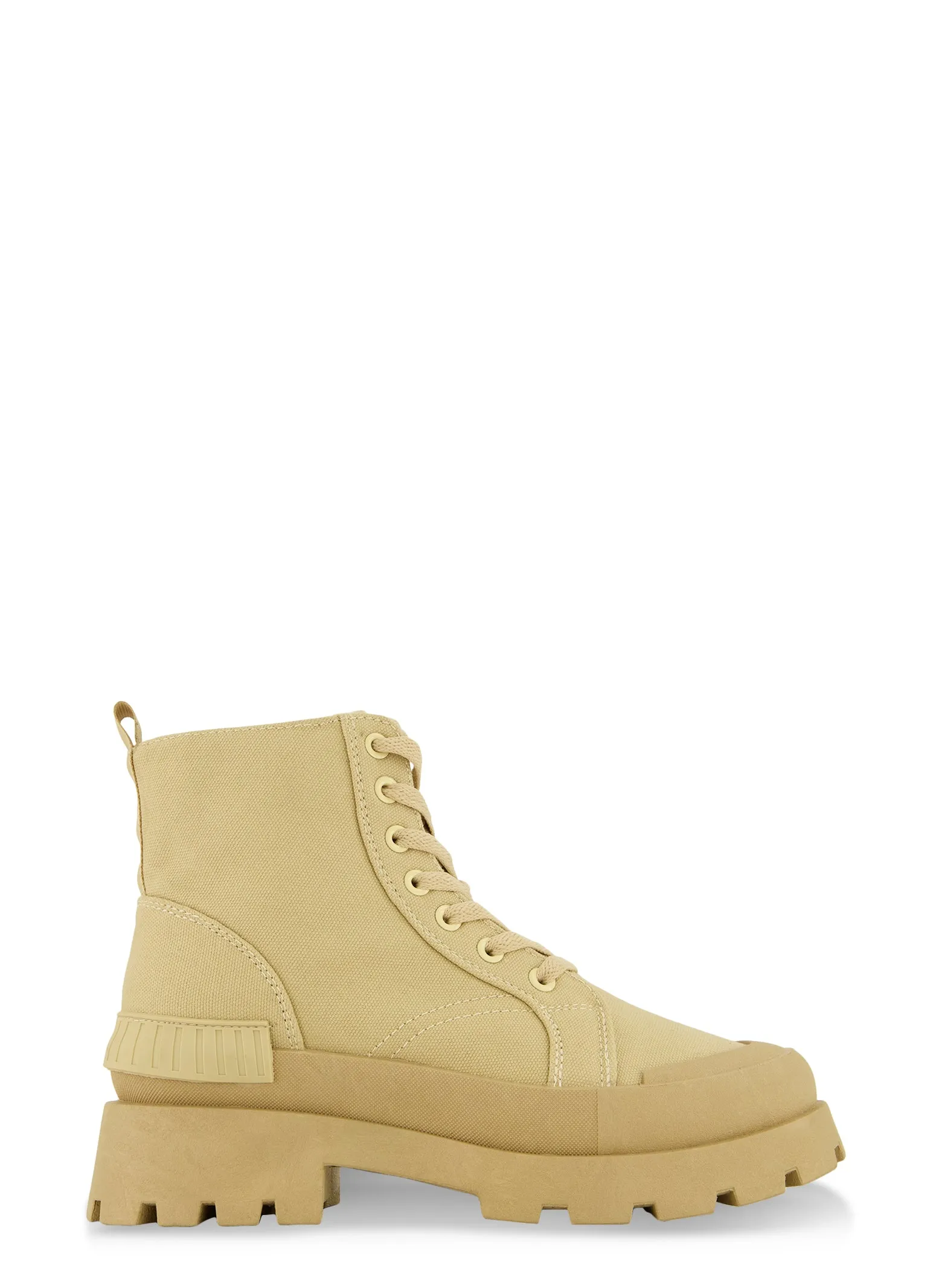 Canvas Cap Toe Detail Combat Boots sold by Rainbow product image thumbnail 2