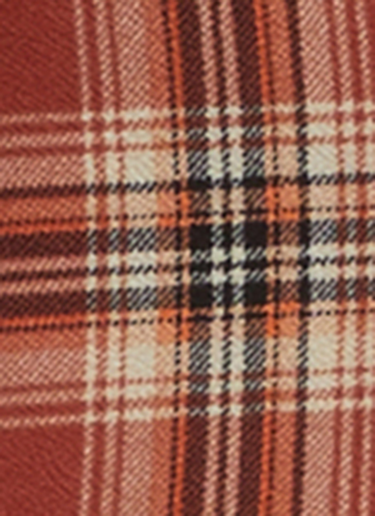 Crepe Knit Plaid Mini Dress with Ribbed Top sold by Rainbow product image thumbnail 4