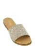 Rhinestone Band Open Toe Slide Sandals sold by Rainbow
