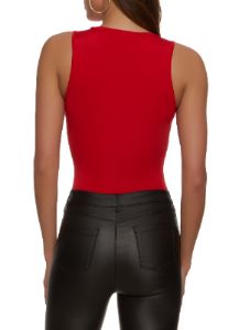 Basic Crew Neck Tank Bodysuit sold by Rainbow