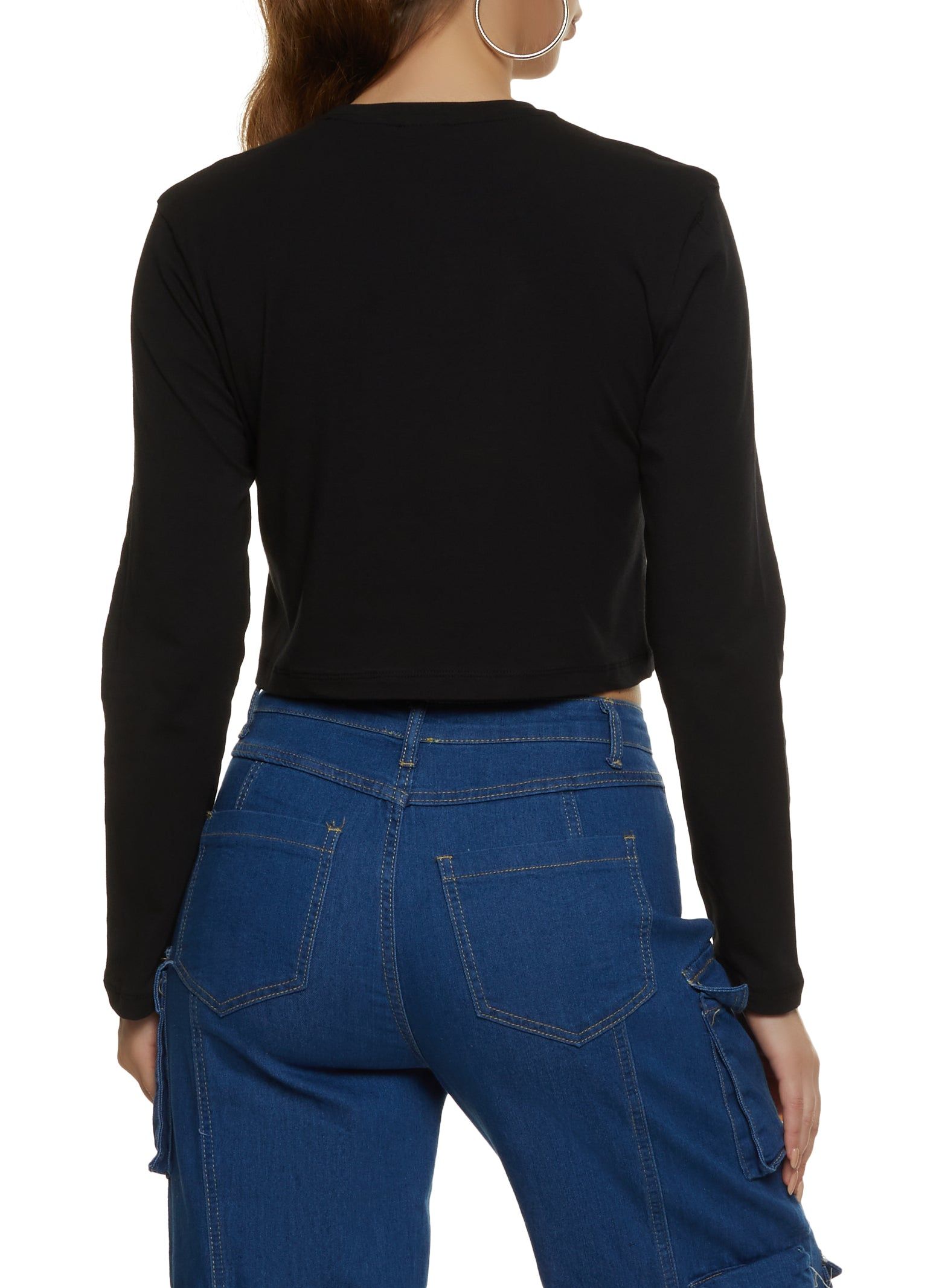 Pray Through It Rhinestone Long Sleeve Graphic Tee sold by Rainbow product image thumbnail 2