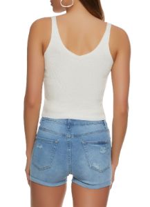 Rhinestone Studded Sweater Tank Top sold by Rainbow