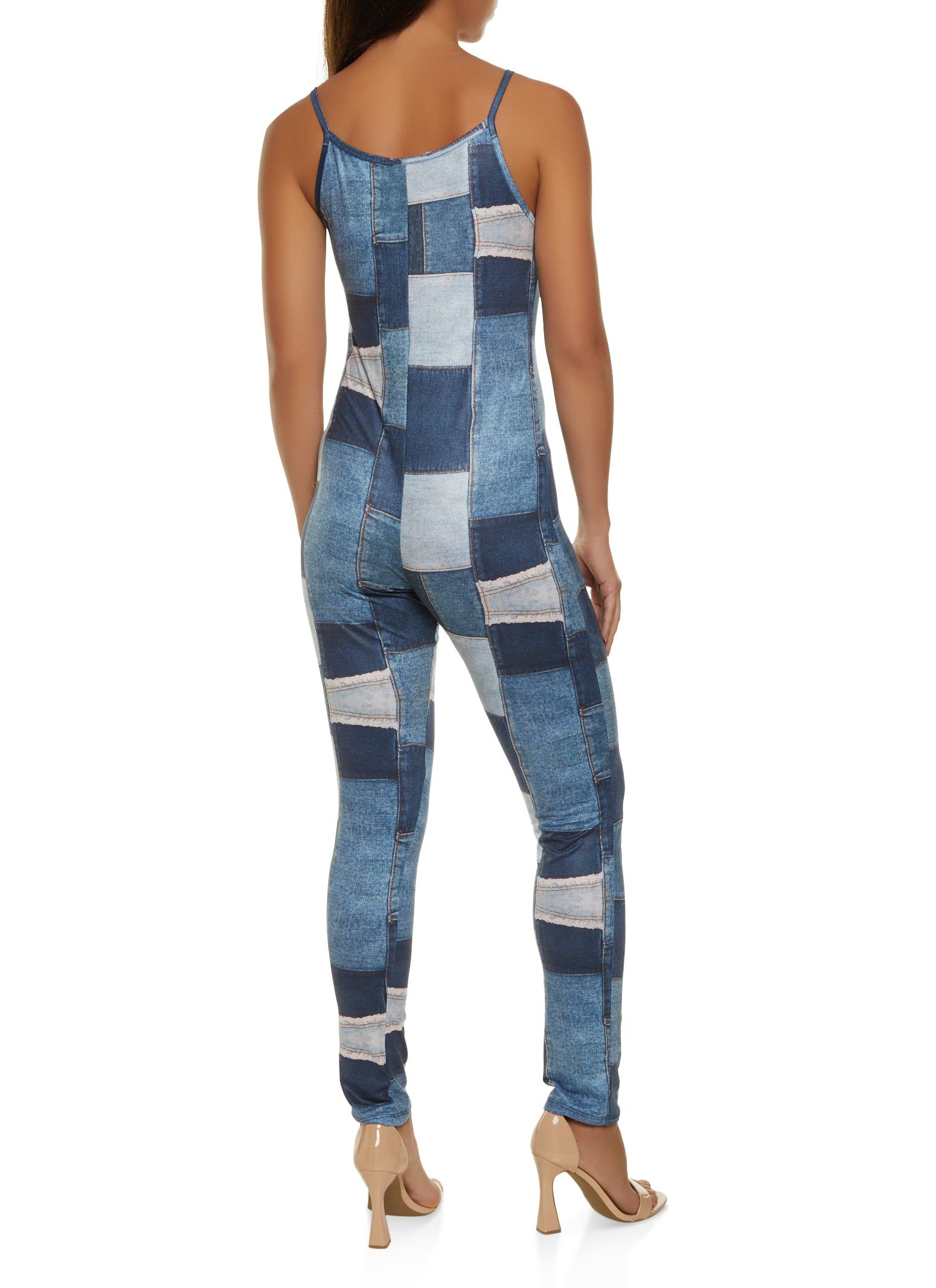 Patchwork Print Cami Catsuit sold by Rainbow product image thumbnail 2