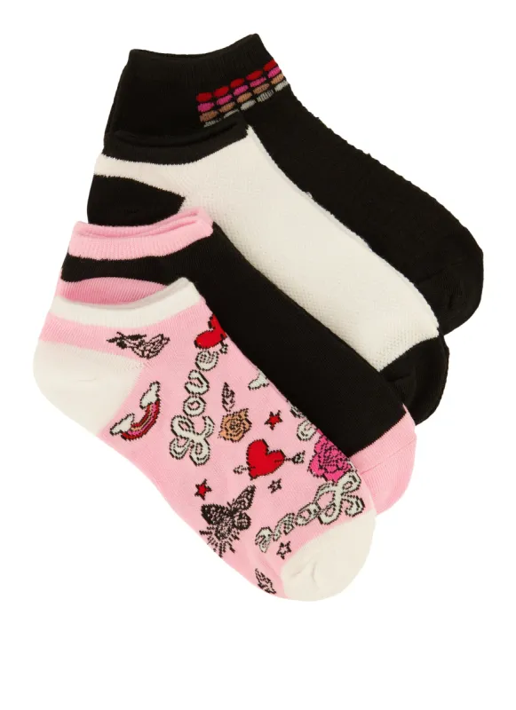 Love Patterned Socks 4 Pack sold by Rainbow
