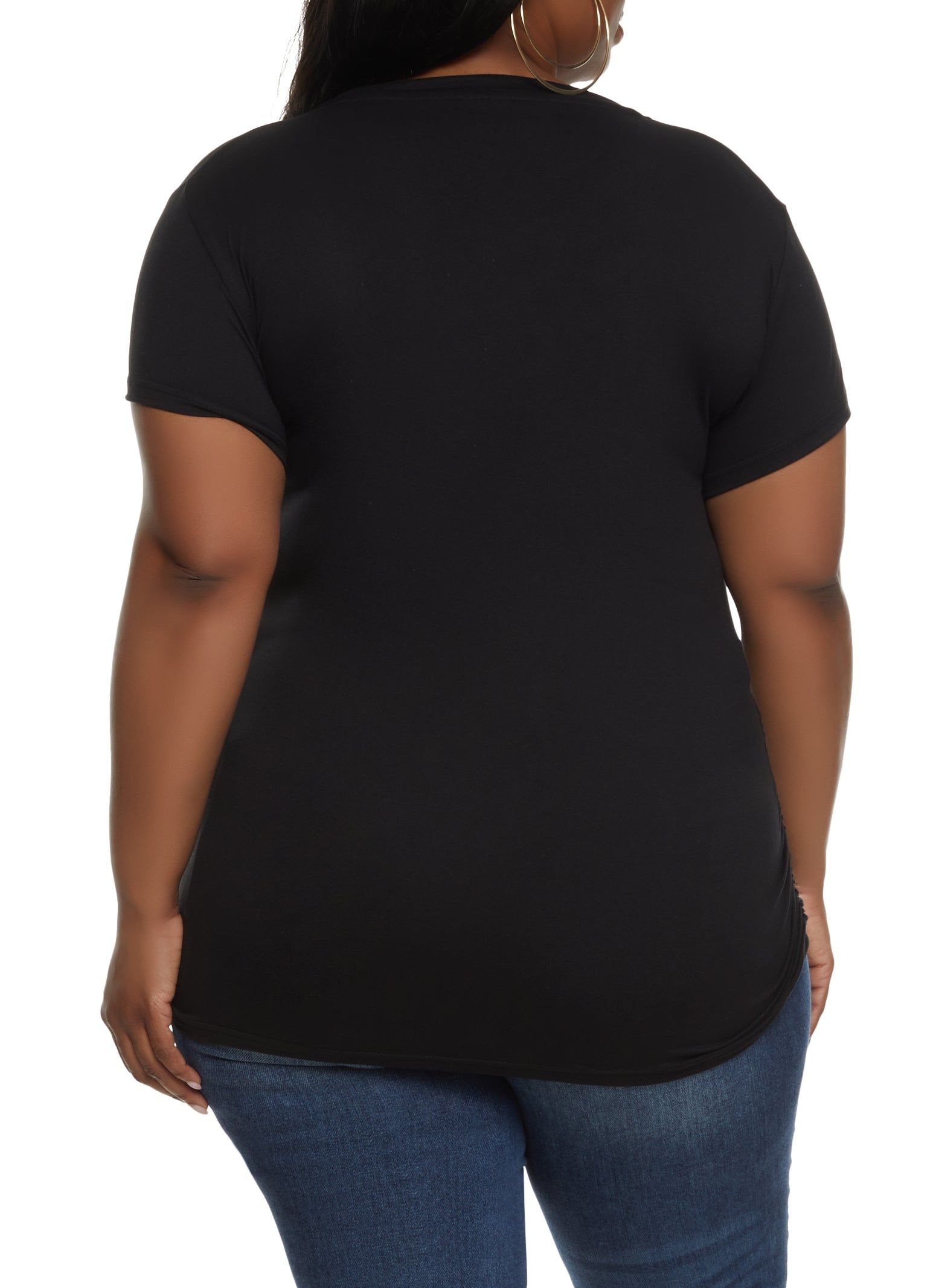 Plus Size Savage Queen Embossed Foil Graphic Tee sold by Rainbow product image thumbnail 2