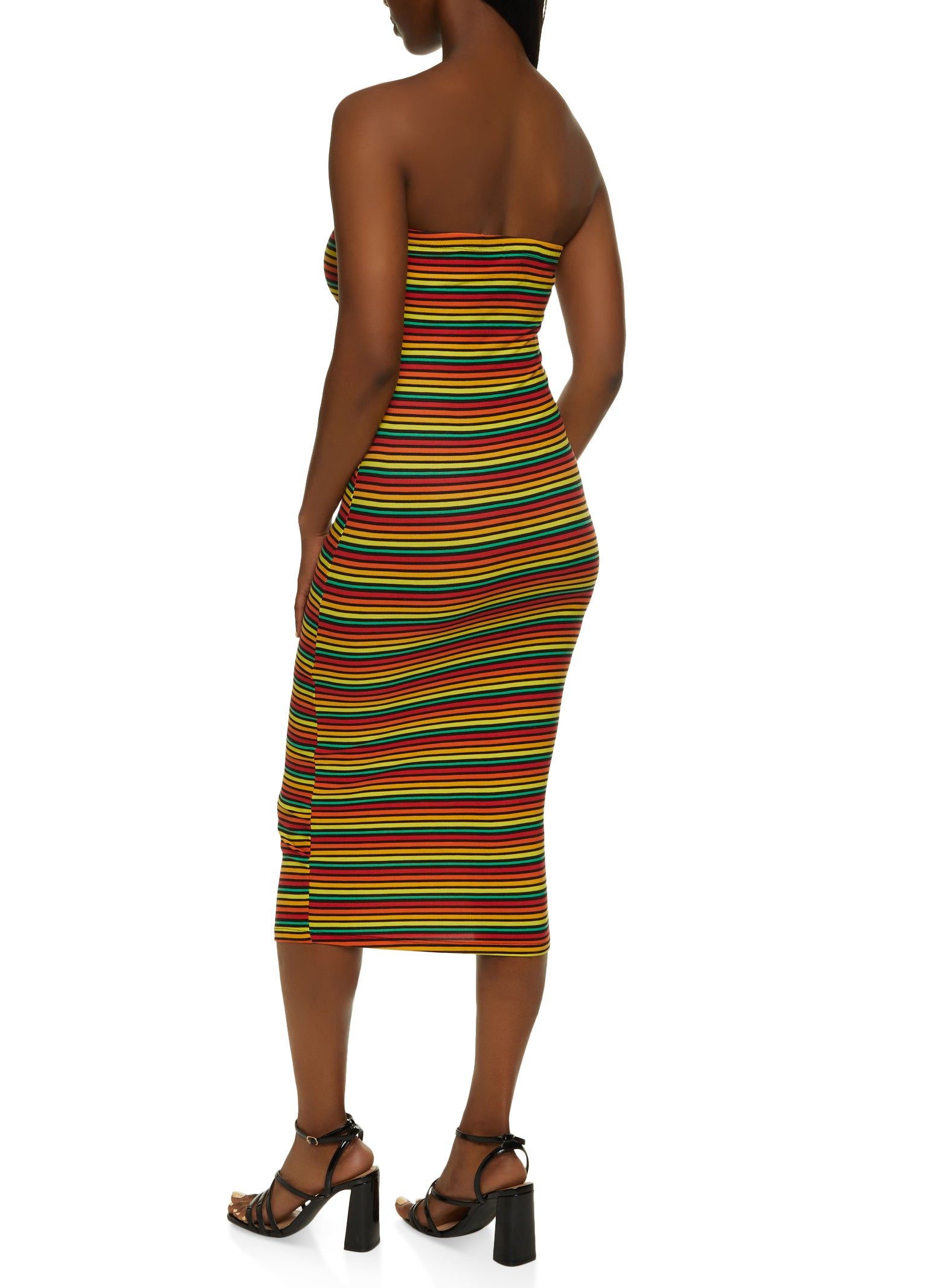 Striped Midi Tube Dress sold by Rainbow product image thumbnail 3